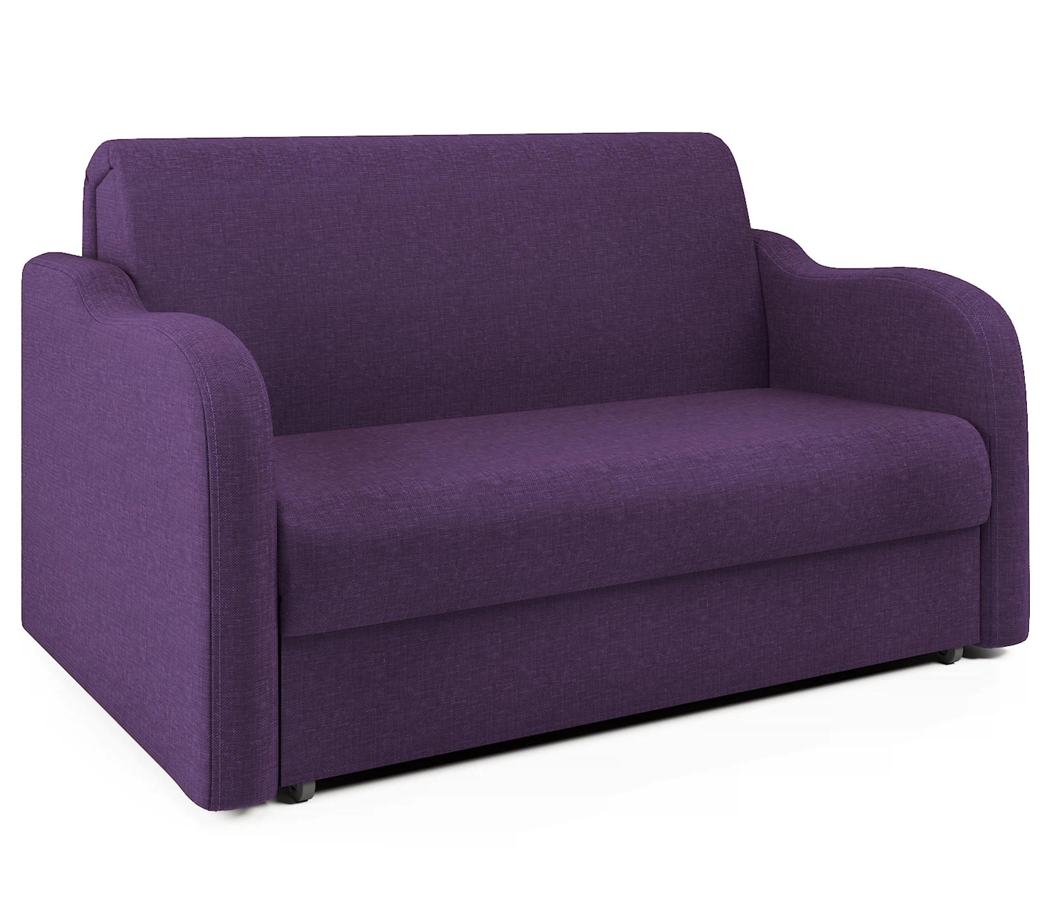 Изображение товара Диван-кровать Коломбо фиолетовый механизма аккордеон вместительный ящик