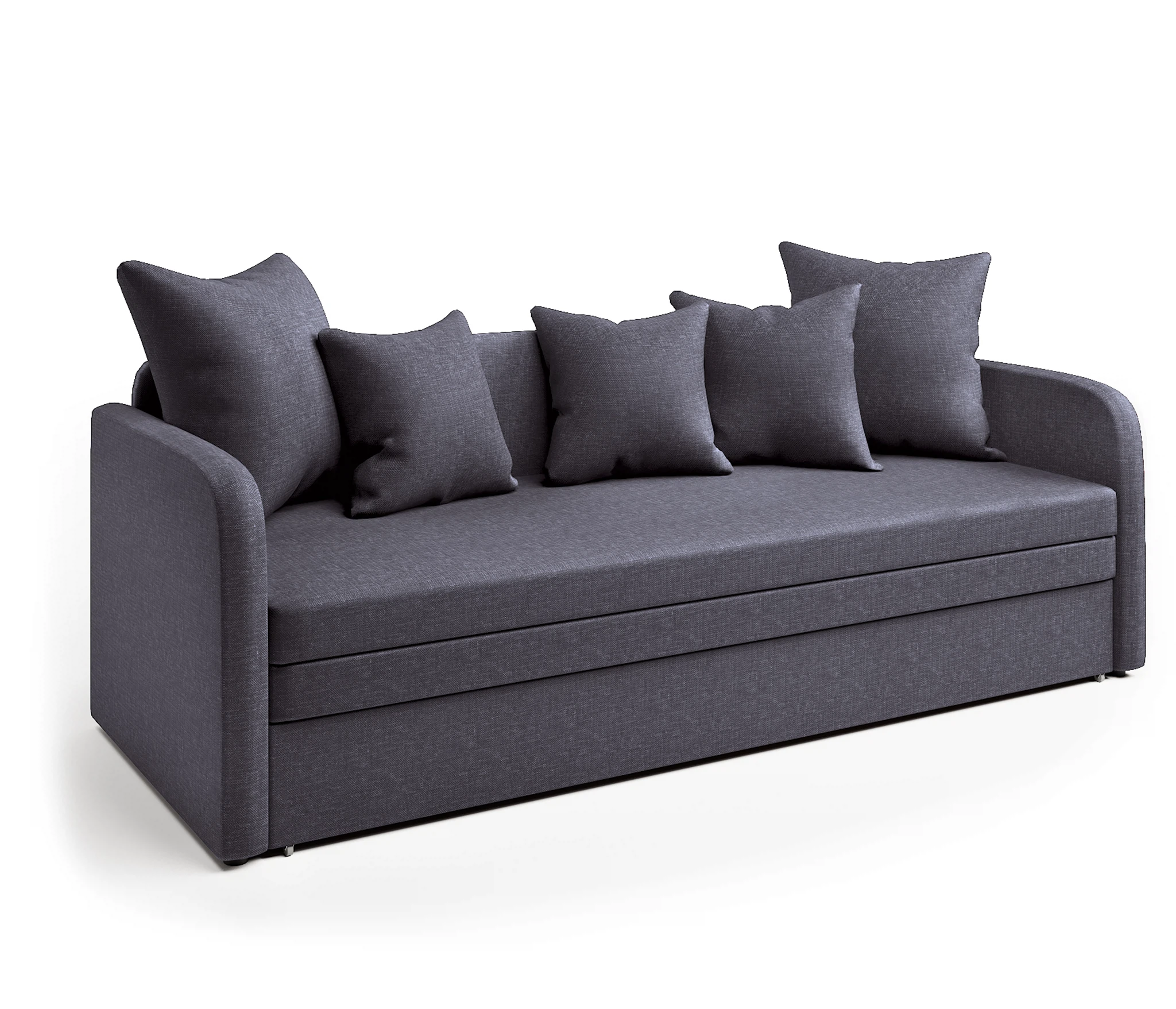 Изображение товара Софа Трио серый от Гамма с механизмом еврософа и бельевым ящиком