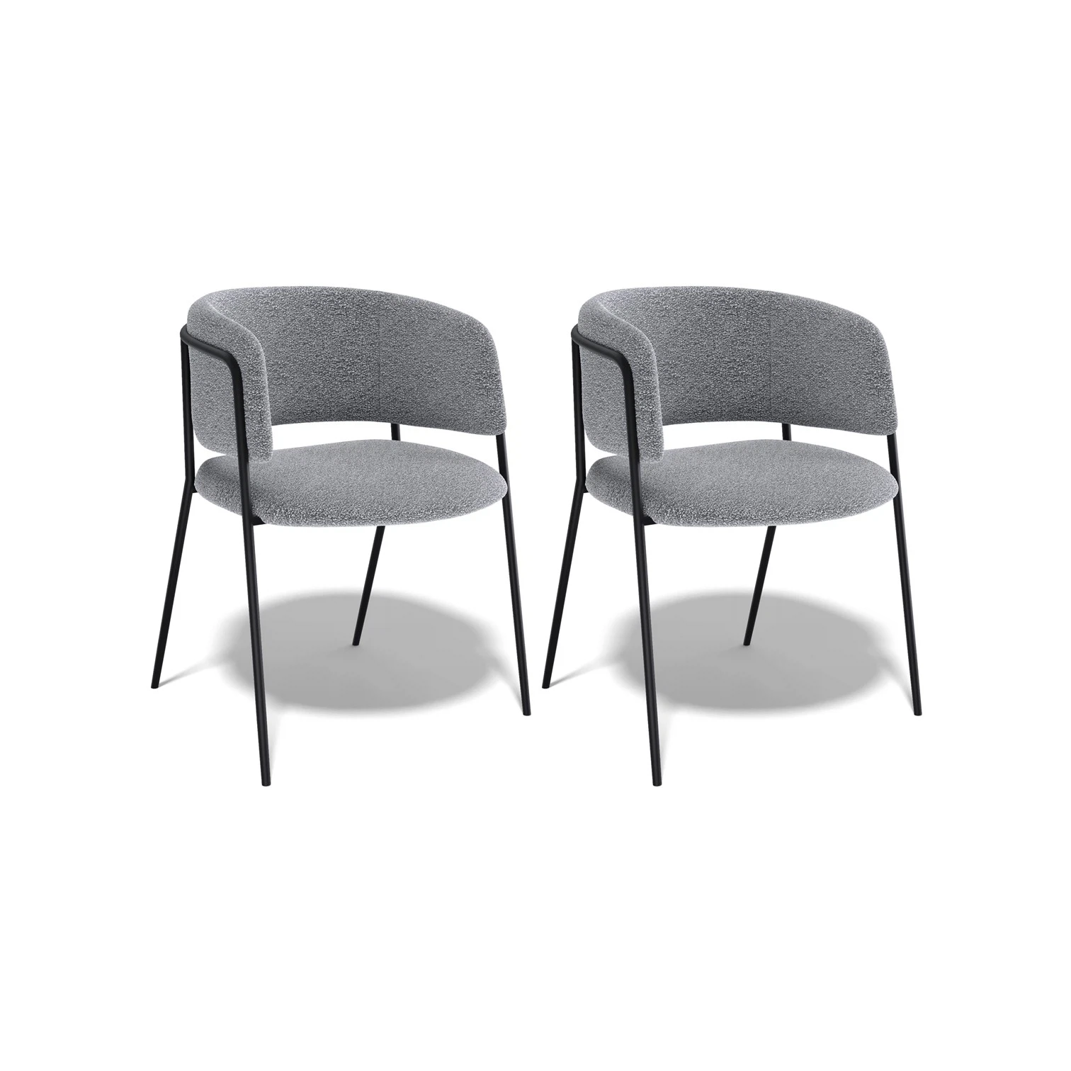 Изображение товара Комплект стульев Kenner 303SD черный/серый для ресторанов и дома