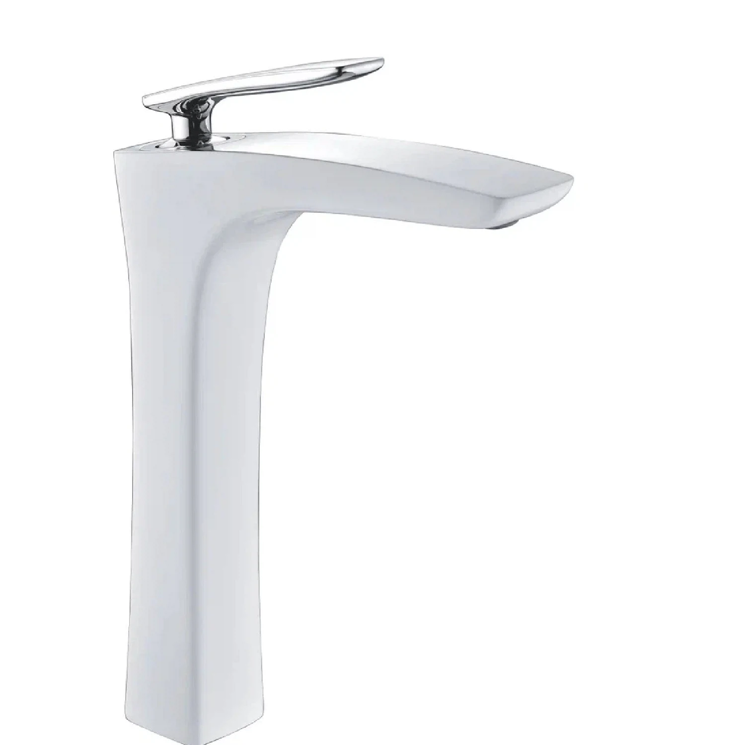 Изображение товара Смеситель для раковины высокий Rose R27F R2711F, белый/хром