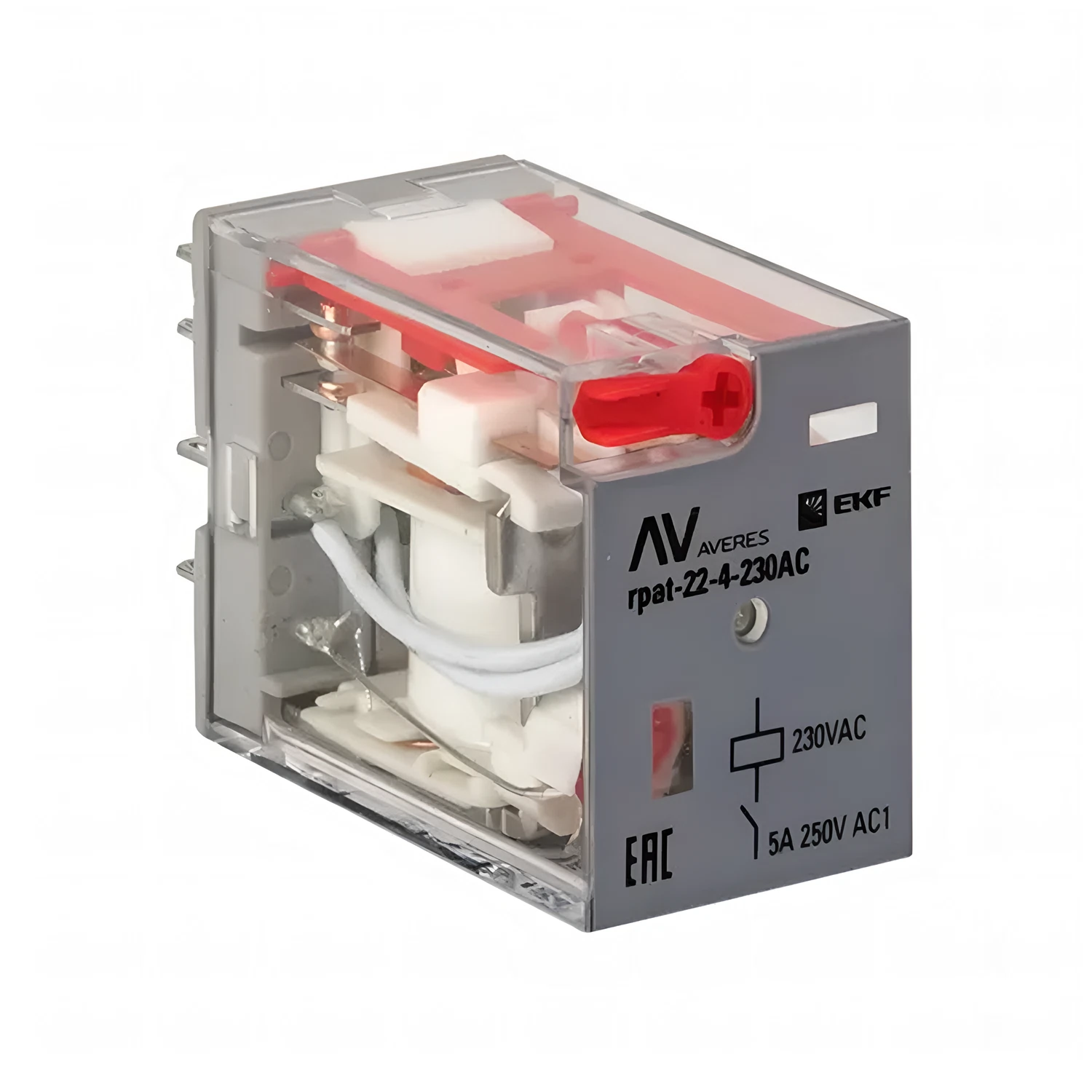 Изображение товара Реле промежуточное EKF RPAt 22/4 5A 230В AC