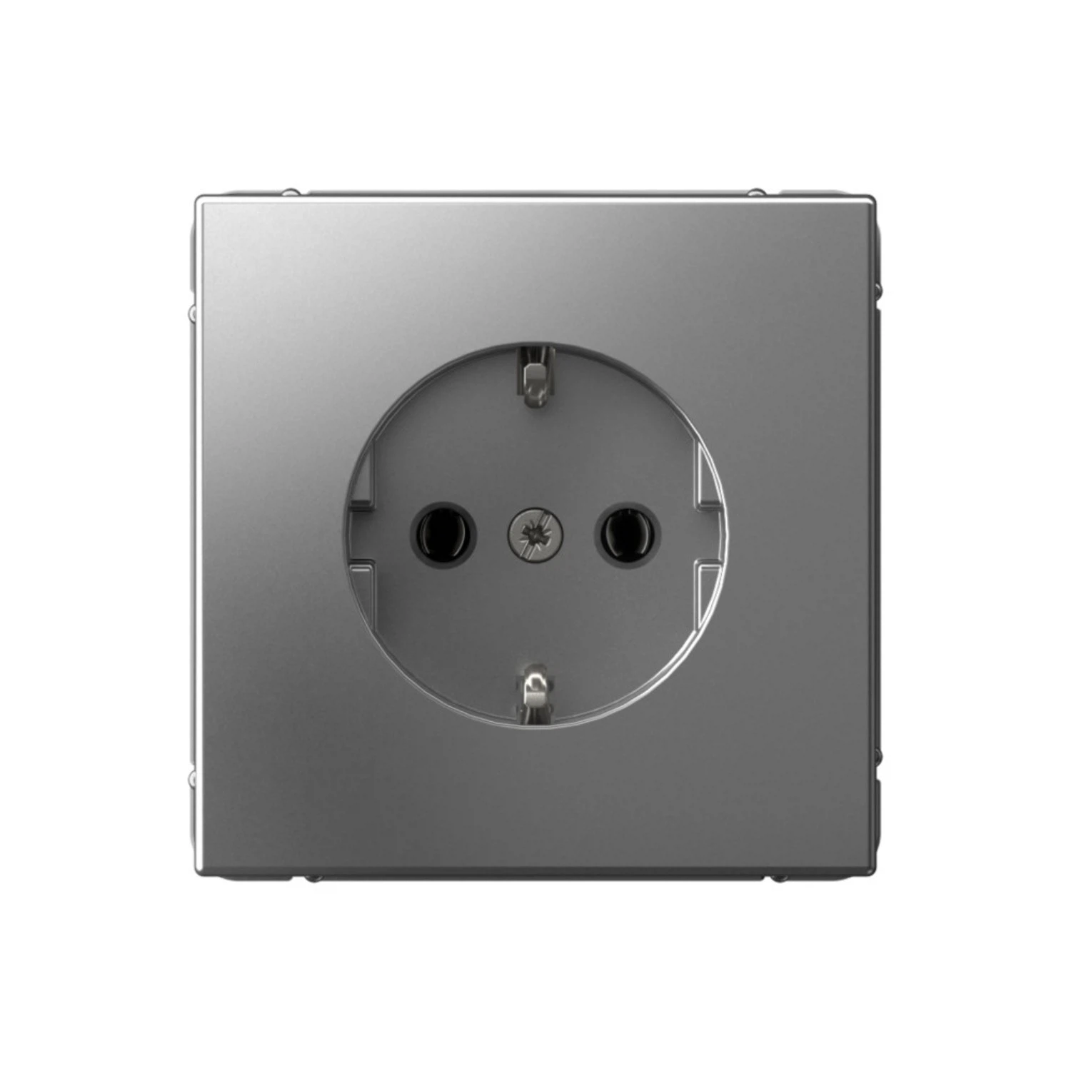 Изображение товара Розетка с заземлением Systeme Electric ArtGallery Сталь, 16А, механизм, быстрозажим. клем.