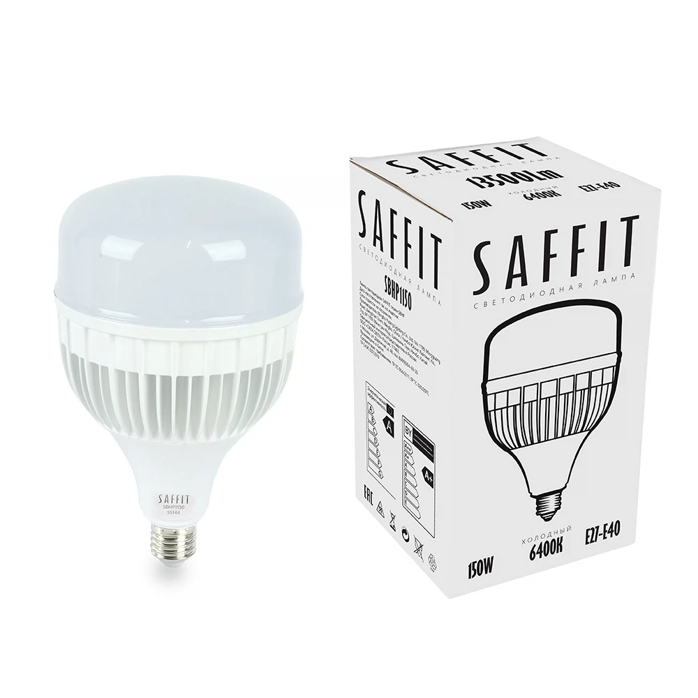 Изображение товара Лампа светодиодная SAFFIT SBHP1150 E27-E40 150W холодный свет