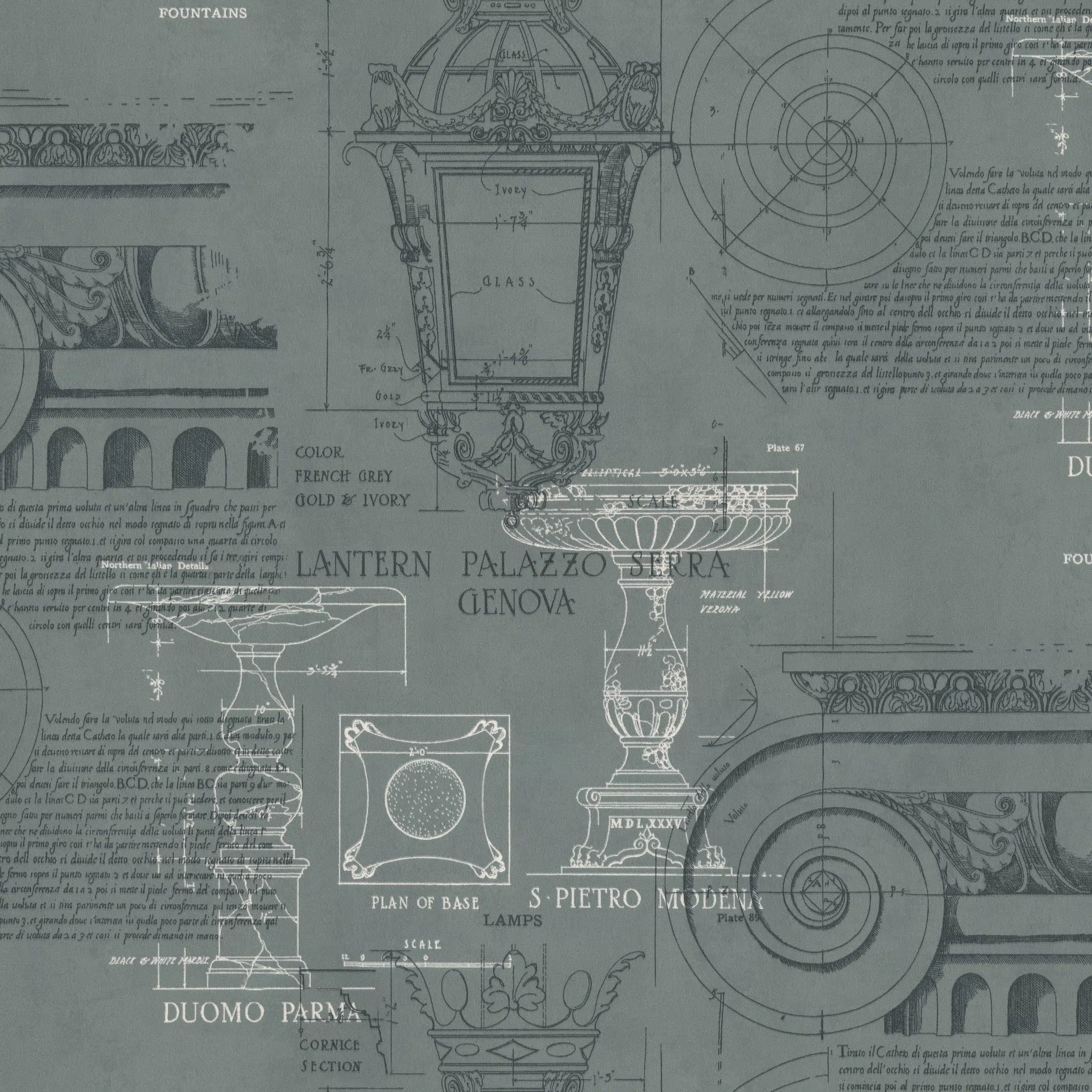 Изображение товара Обои флизелиновые Vitruvius Euro Decor, серые, 1,06*10,05м, 7319-09