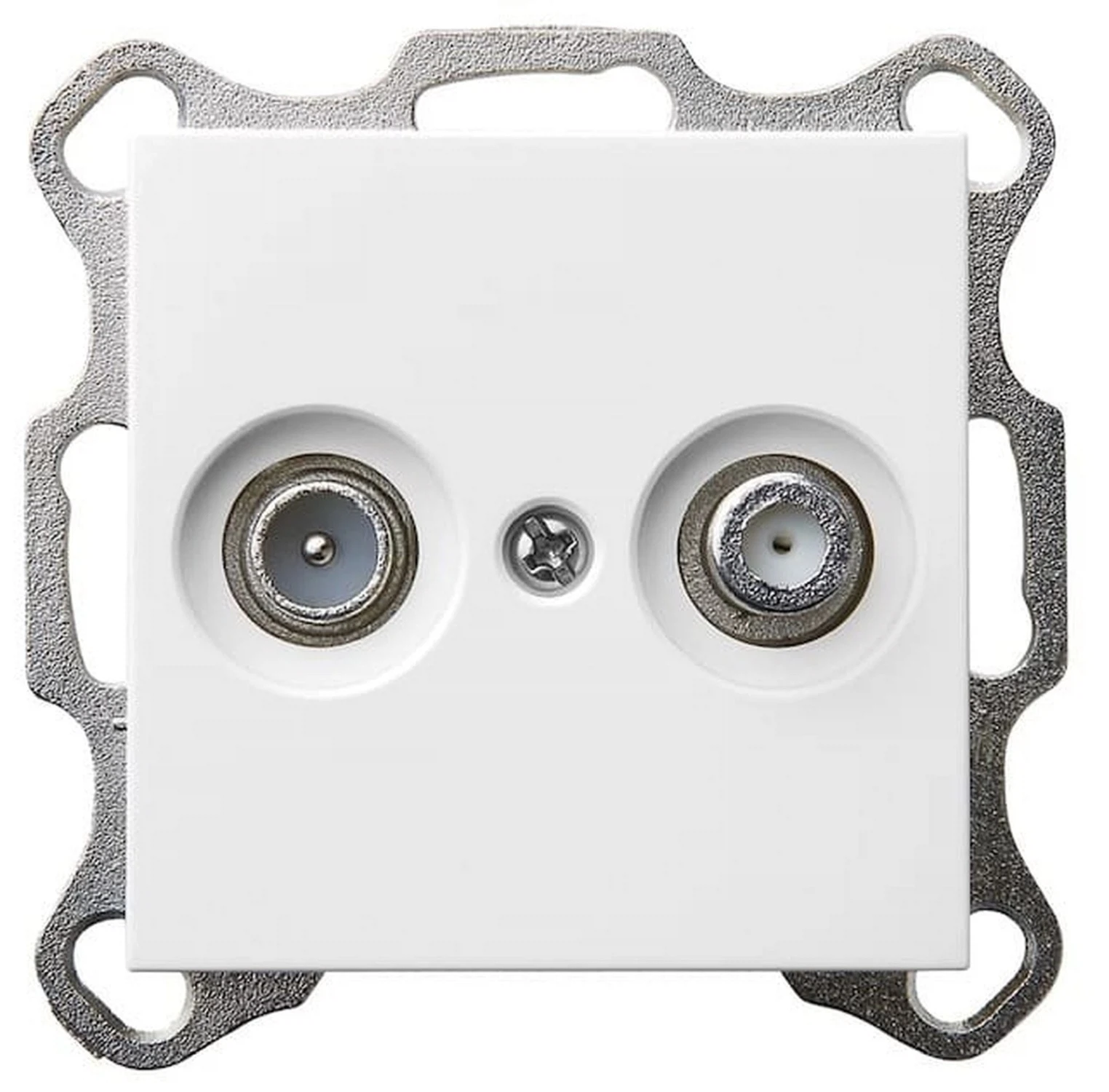 Изображение товара Розетка TV+FM оконечная Jasmart G Белый глянцевый