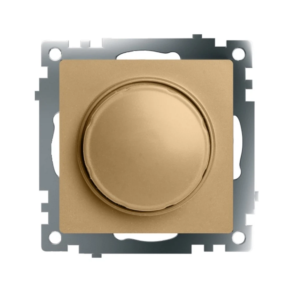 Изображение товара Выключатель диммирующий TRIAC (механизм), STEKKER, 250В, 500W, серия Катрин, золото, GLS10-7106-08 Изображение товара Выключатель диммирующий TRIAC (механизм), STEKKER, 250В, 500W, серия Катрин, золото, GLS10-7106-08