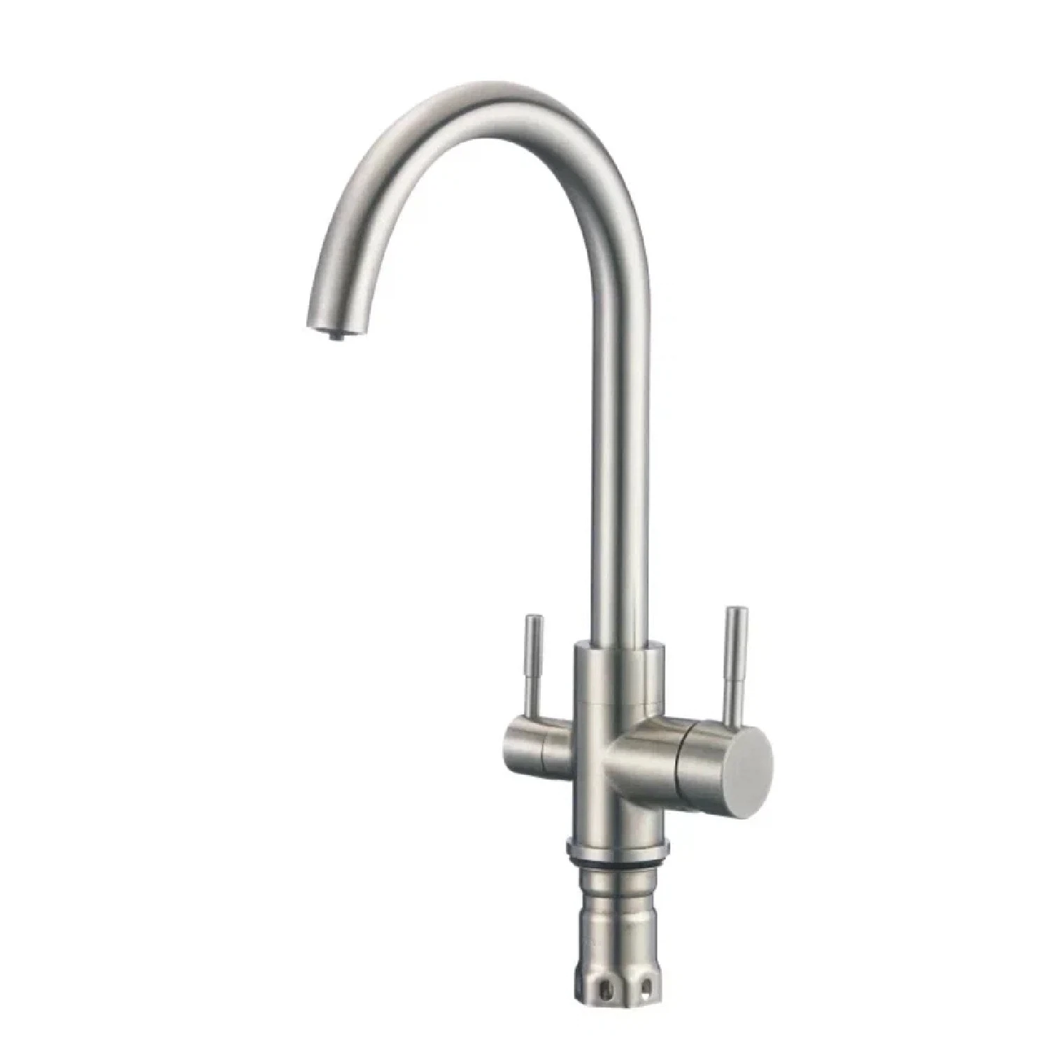 Изображение товара Смеситель S168B с фильтром, сатин - поворотный излив, 1/2"