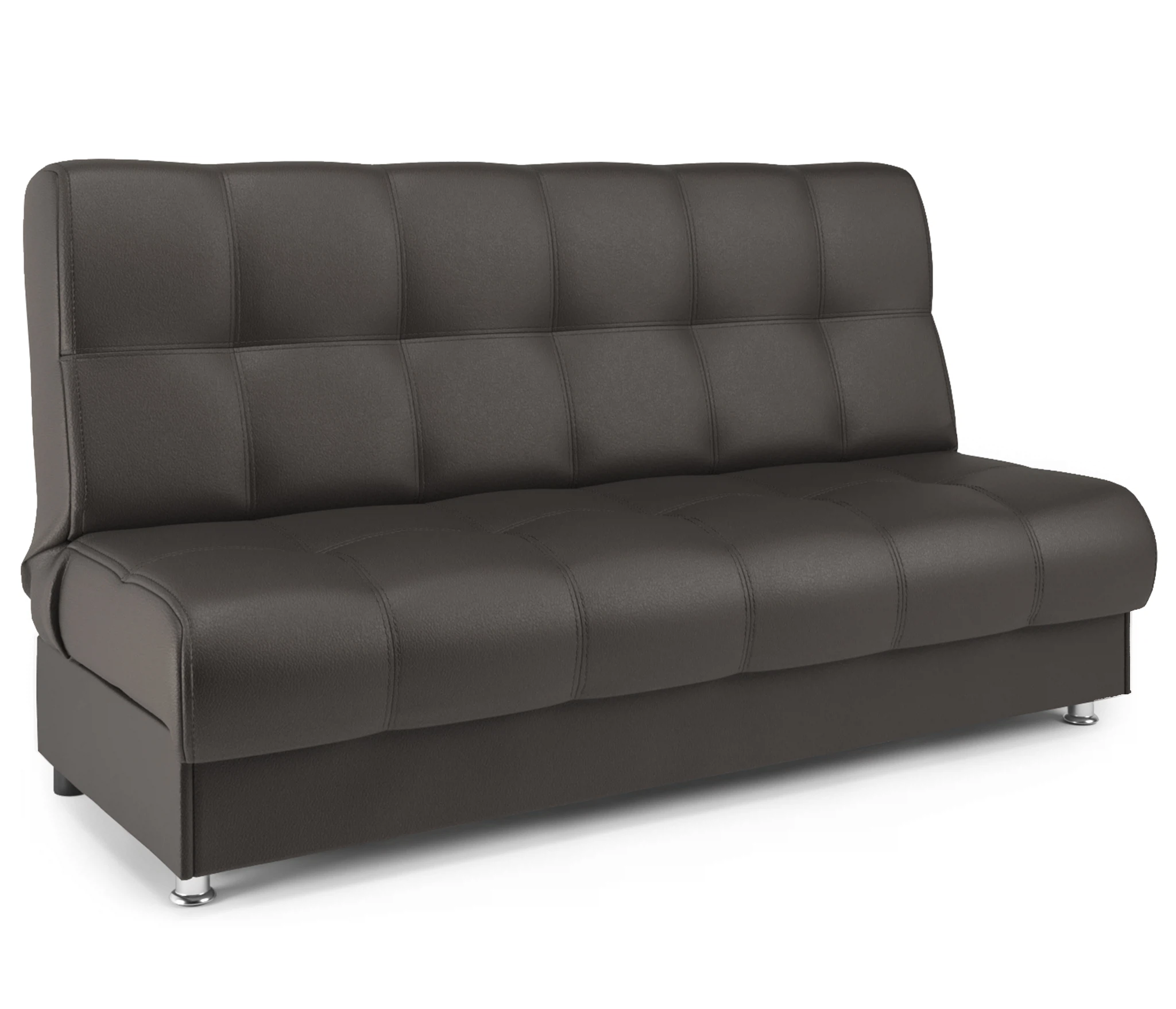 Изображение товара Диван-книжка Гамма БП экокожа шоколад с бельевым ящиком и механизмом книжка