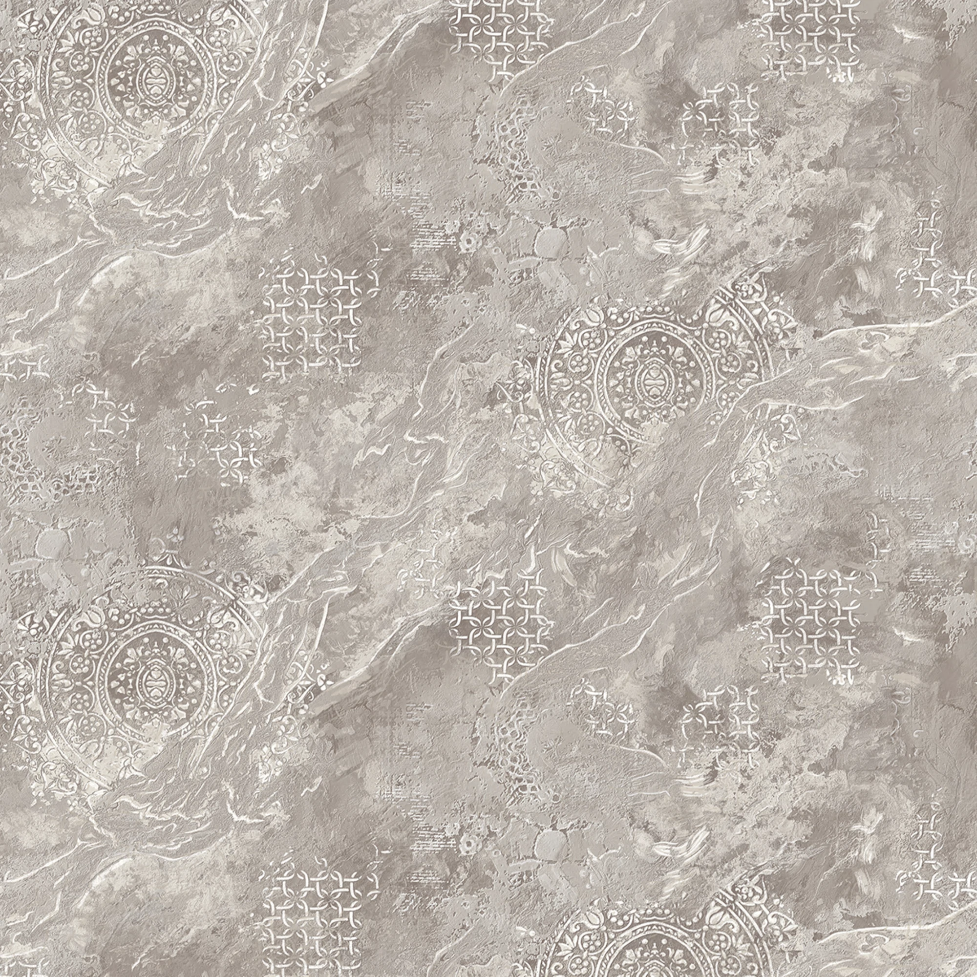 Изображение товара Флизелиновые обои VICTORIA STENOVA Фреско мотив коричневые 1,06*10,05