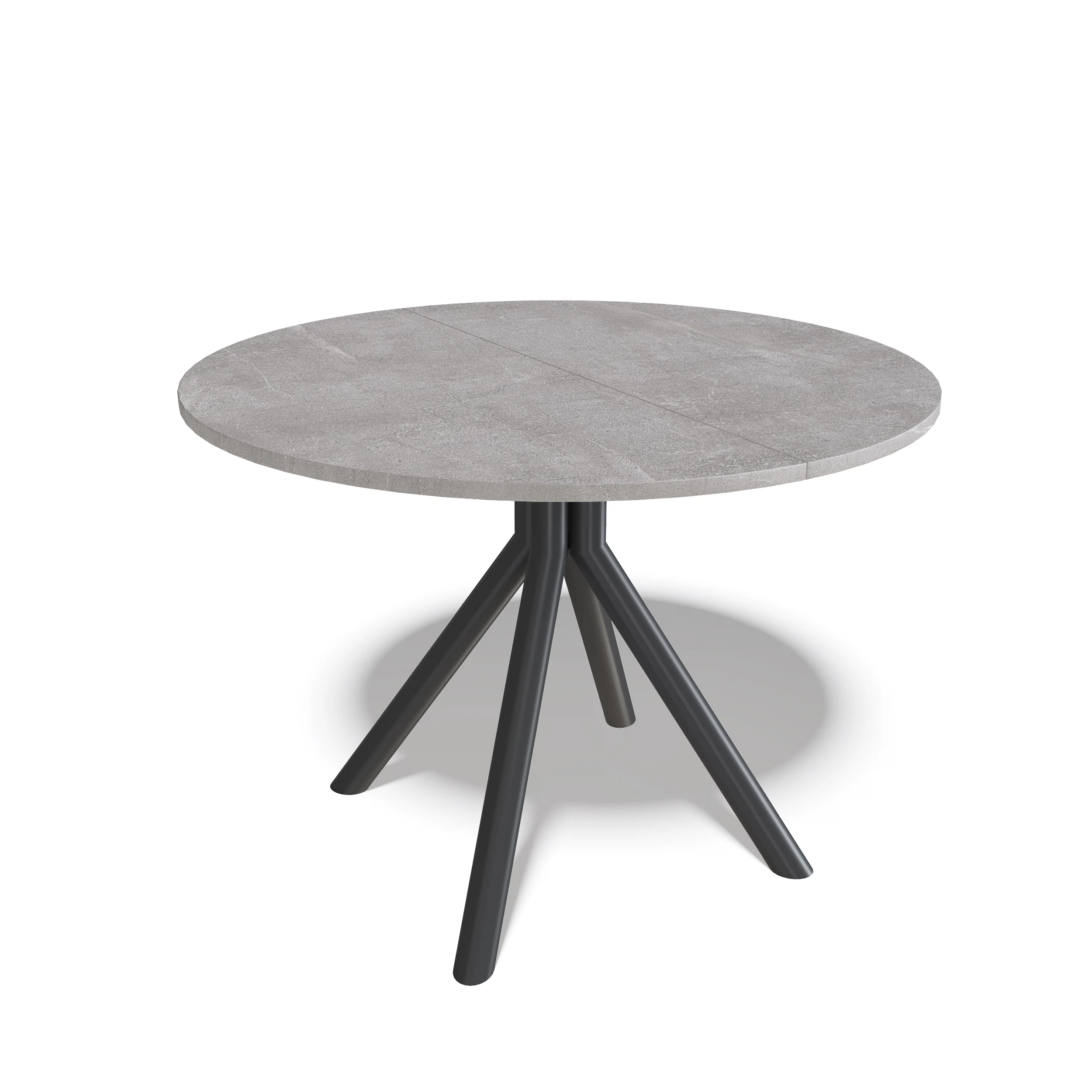 Изображение товара Стол Kenner AR1000 новый компактный кухонный с круглой столешницей и металлическими опорами