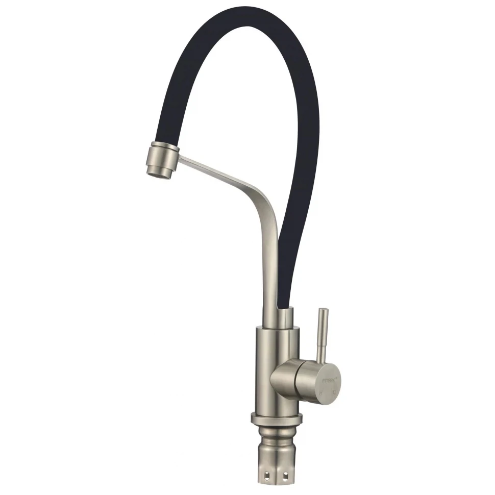 Изображение товара Fmark FS26829-01 смеситель для кухни, сатин, длинный излив