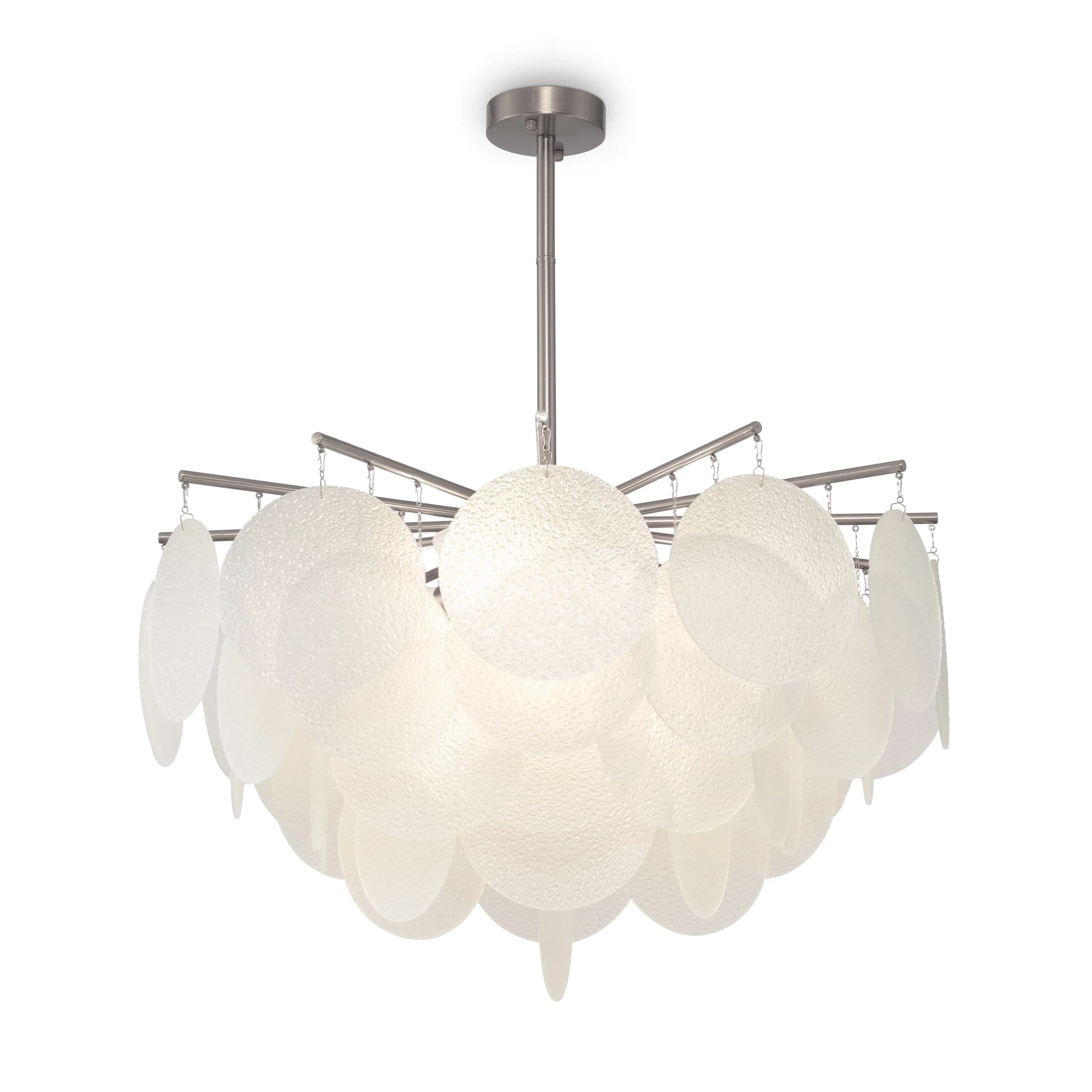 Изображение товара Люстра Freya Porto FR5104PL-06N современный дизайн с эффектом замороженного стекла