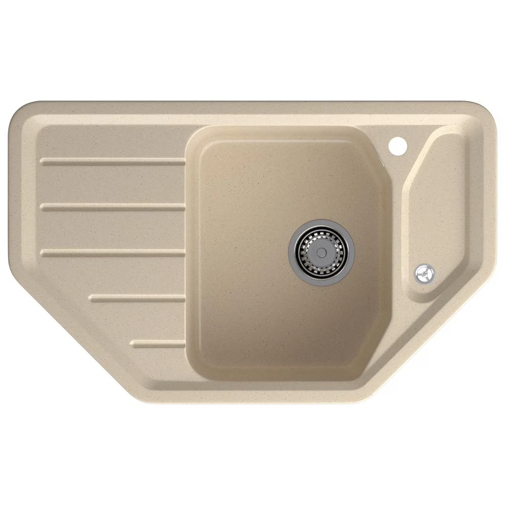Изображение товара Кухонная мойка GranFest CORNER 800E кашемир с угловым исполнением