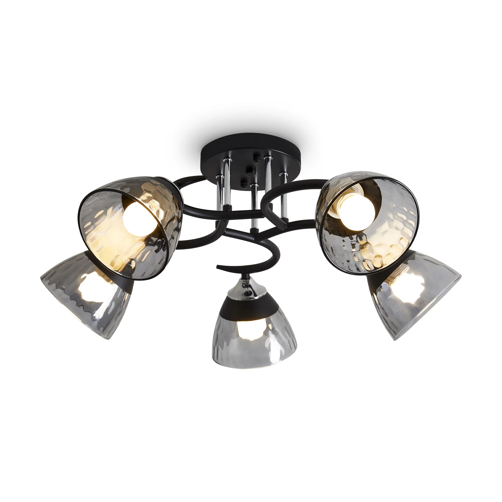 Изображение товара Люстра Freya Lillu FR5464CL-05CH современная потолочная серый 5 Е27 40Вт