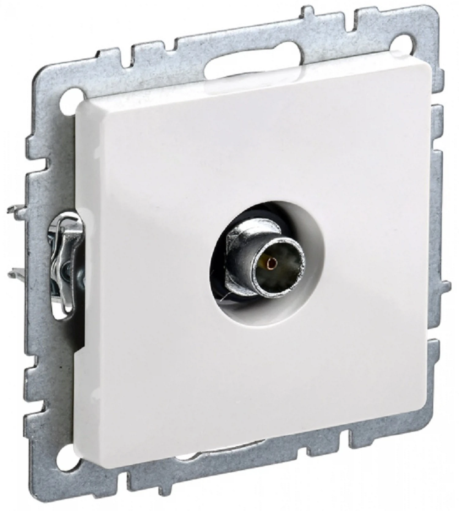 Изображение товара Розетка ТВ оконечная IEK BRITE BASE белая для качественного подключения телевизоров