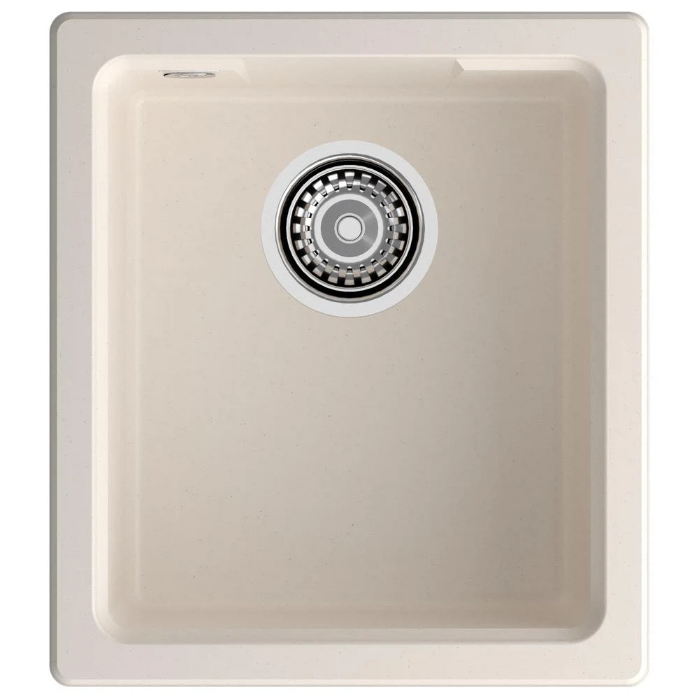 Изображение товара GranFest URBAN 4540 — белая кварцевая мойка, 40×45 см