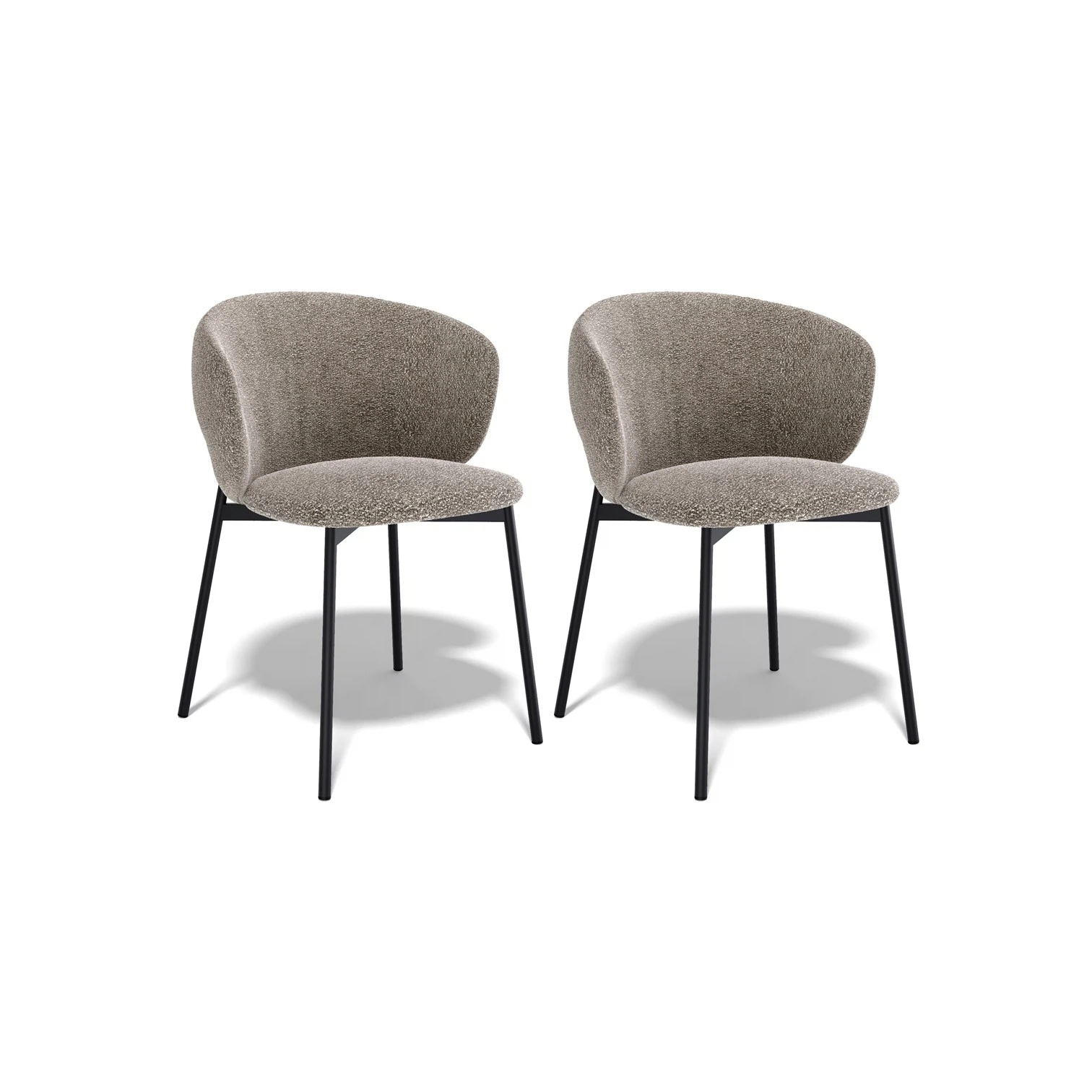 Изображение товара Комплект из 2 стульев Kenner 306SD черный капучино стильный и прочный для бизнеса