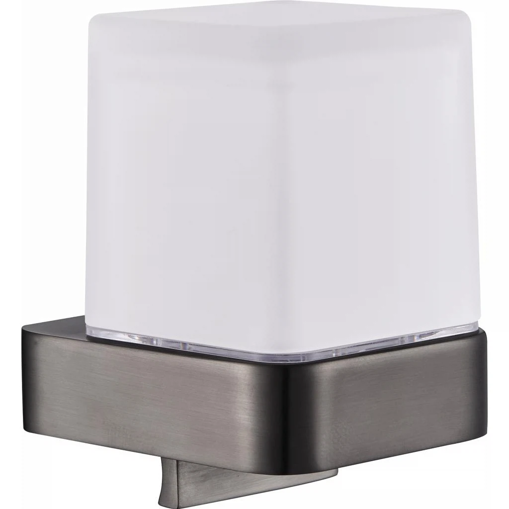 Изображение товара Держатель со стаканом Rav Slezak NIL NLA0304MG — стильный настенный аксессуар для ванной, сатиновый