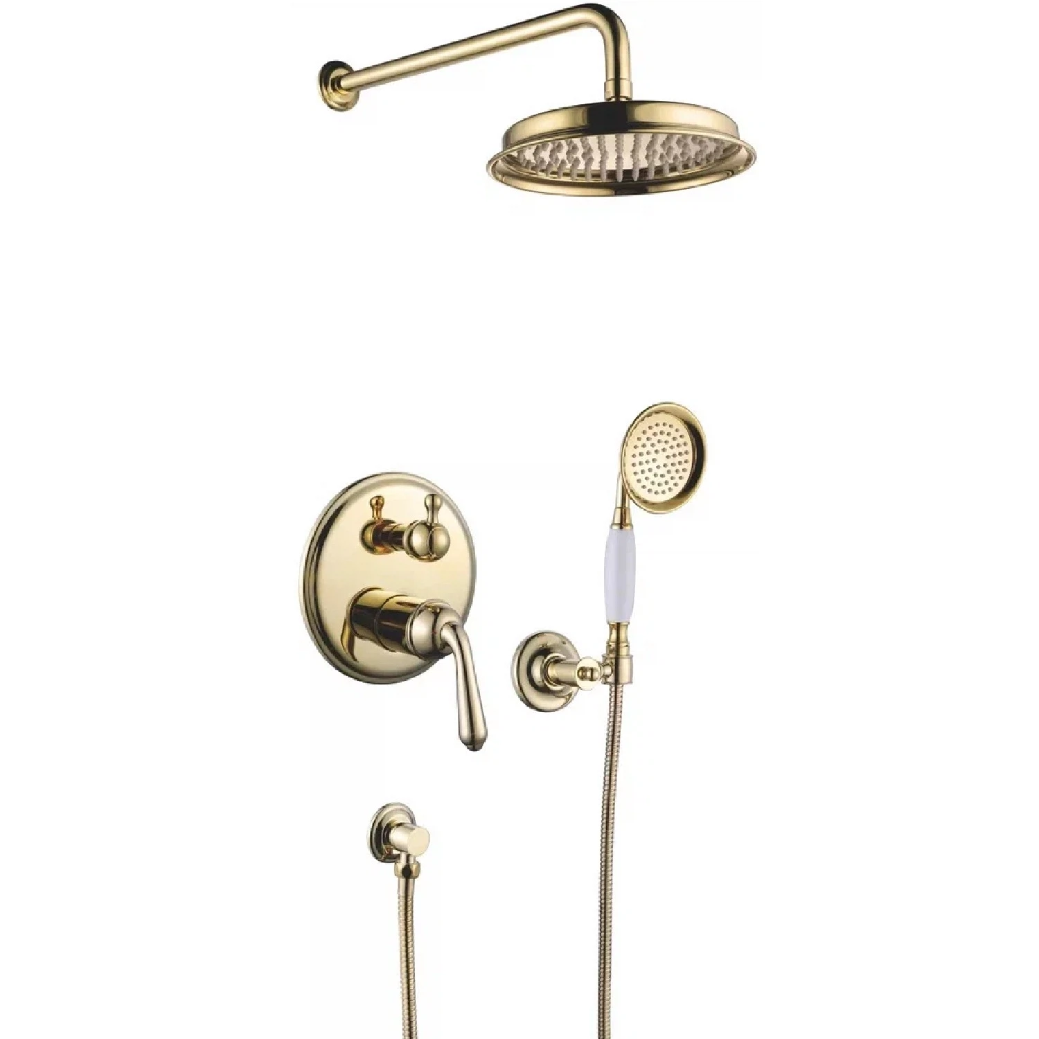 Изображение товара Душевая система встраиваемая Rose R0235E, золото