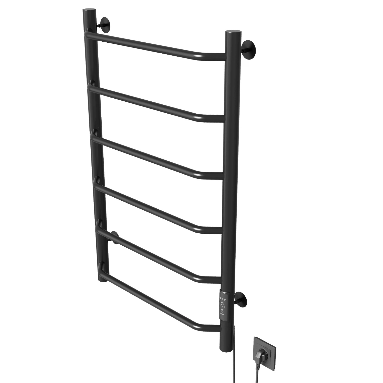 Изображение товара Полотенцесушитель Mixline MIRA 80х50 электрический черный с таймером