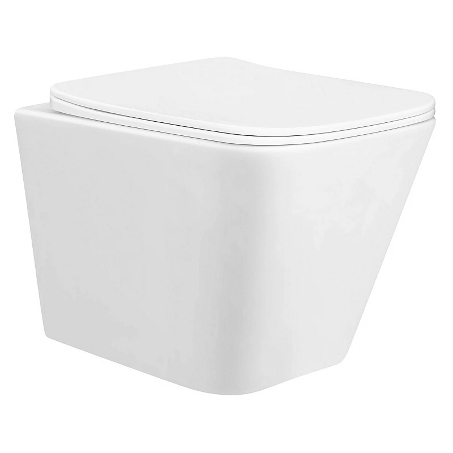 Изображение товара Подвесной безободковый унитаз Azario Hugo AZ-3103 с микролифтом и каскадным сливом