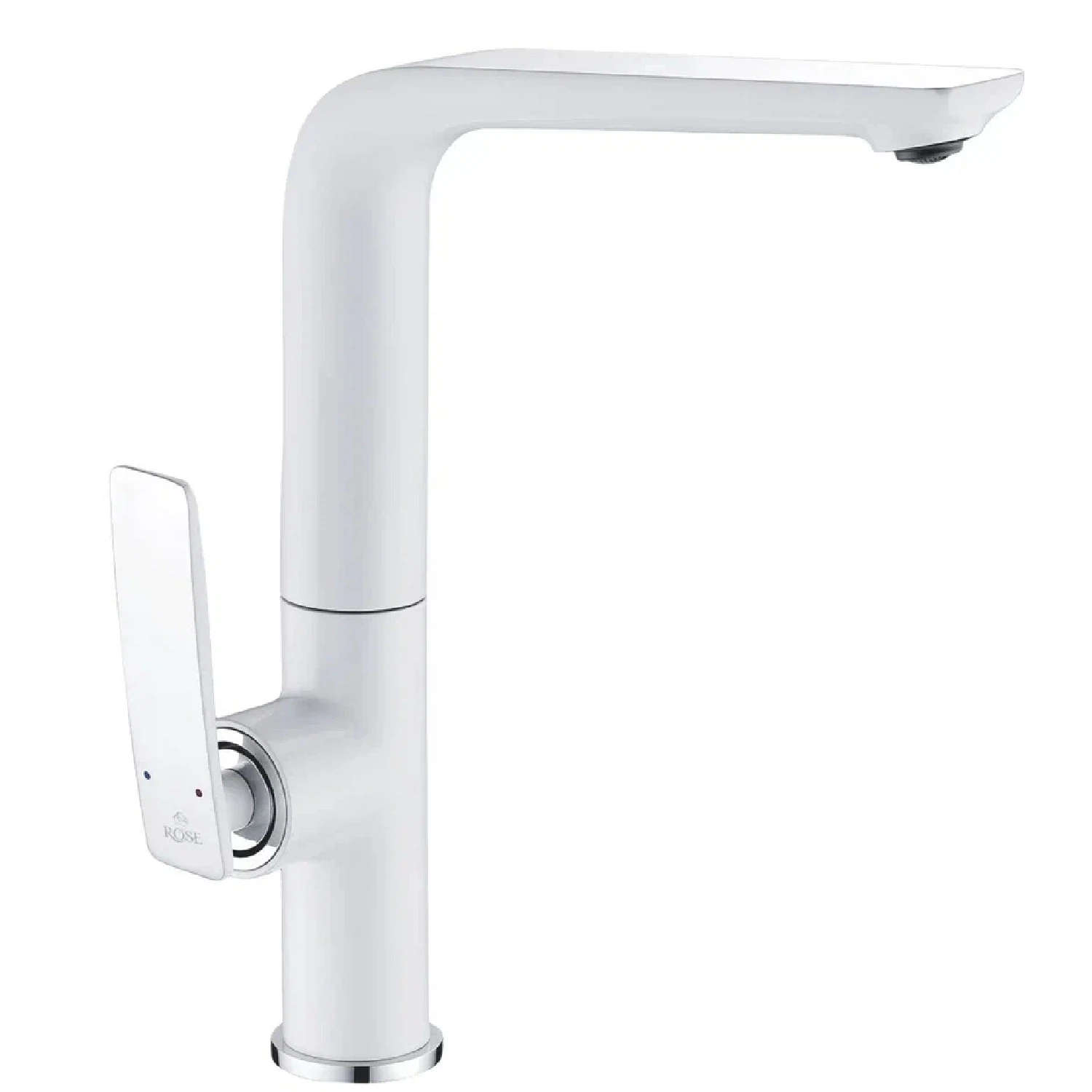 Изображение товара Смеситель для кухни Rose R2713F, белый/хром