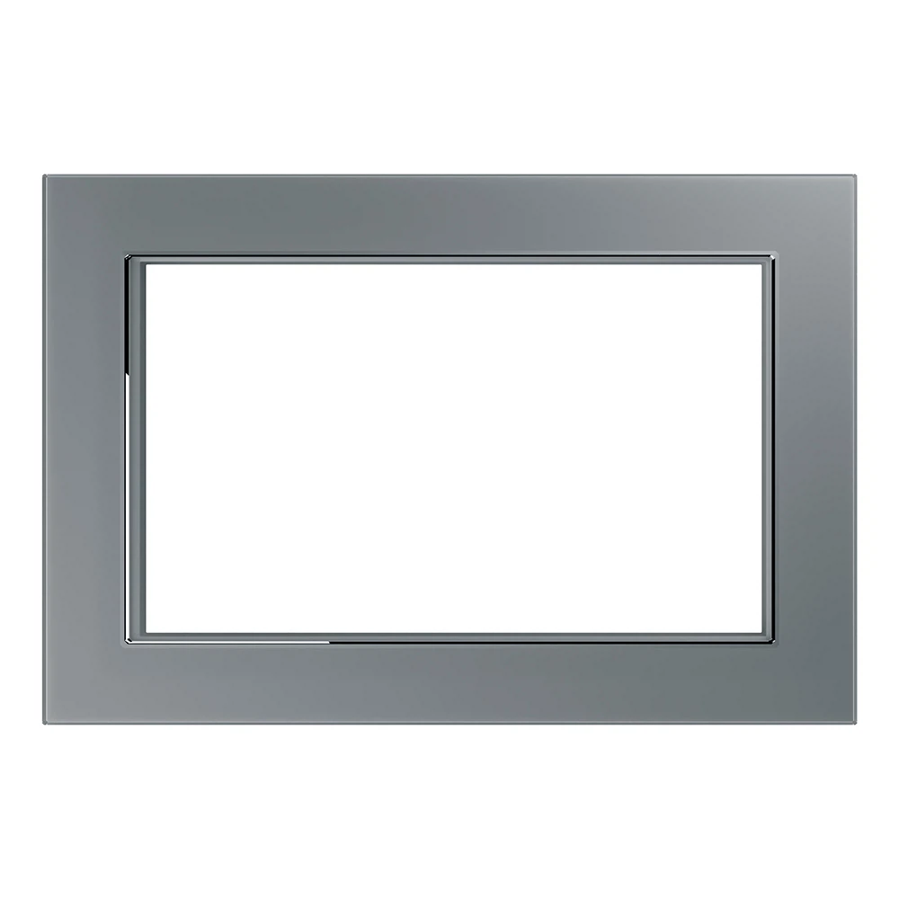 Изображение товара Двустворчатая стеклянная рамка STEKKER серии Катрин серебро для электропроводки Изображение товара Двустворчатая стеклянная рамка STEKKER серии Катрин серебро для электропроводки