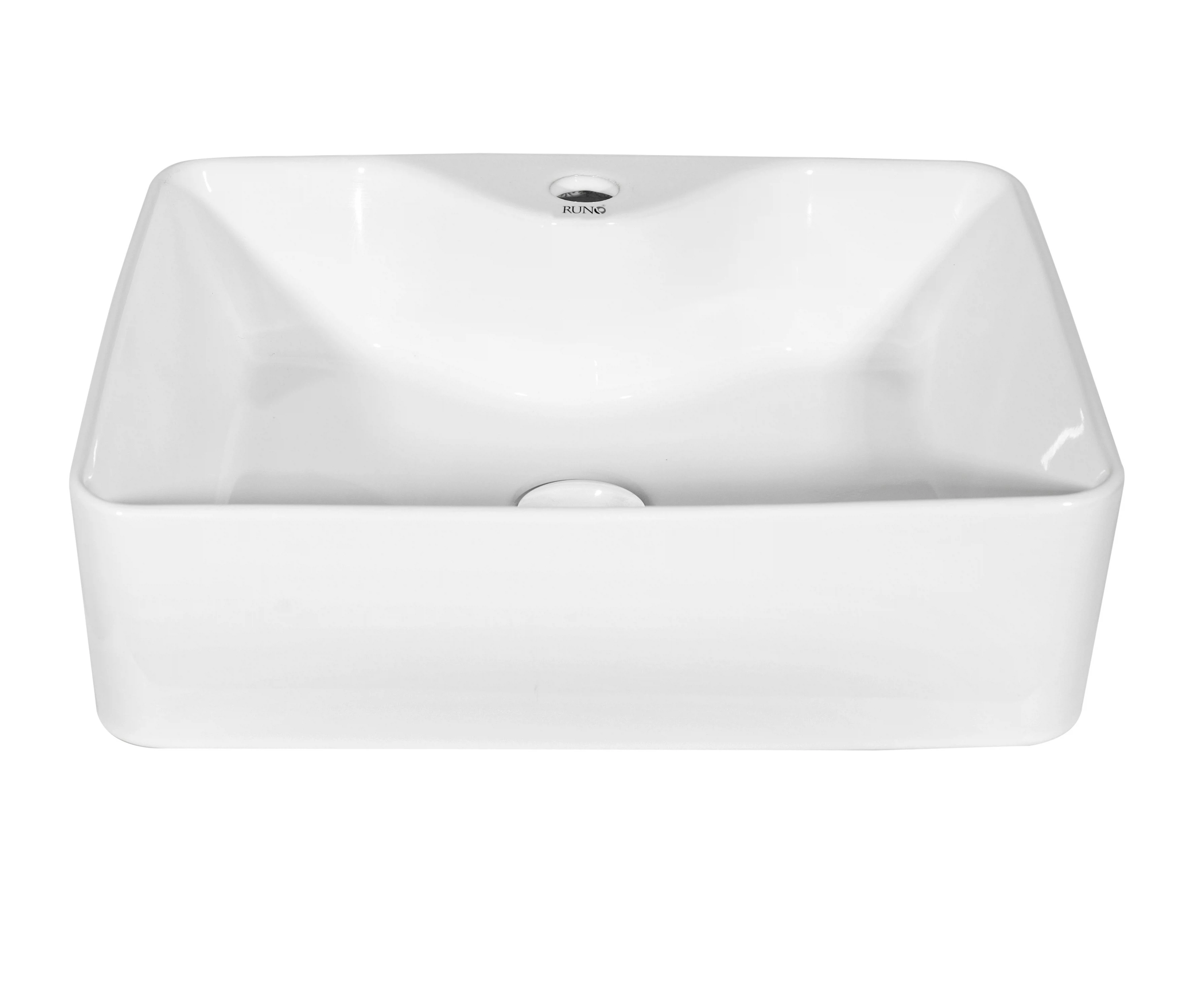 Изображение товара Мебельный умывальник Lavello 48х37 см из фарфора для ванной с накладным монтажом