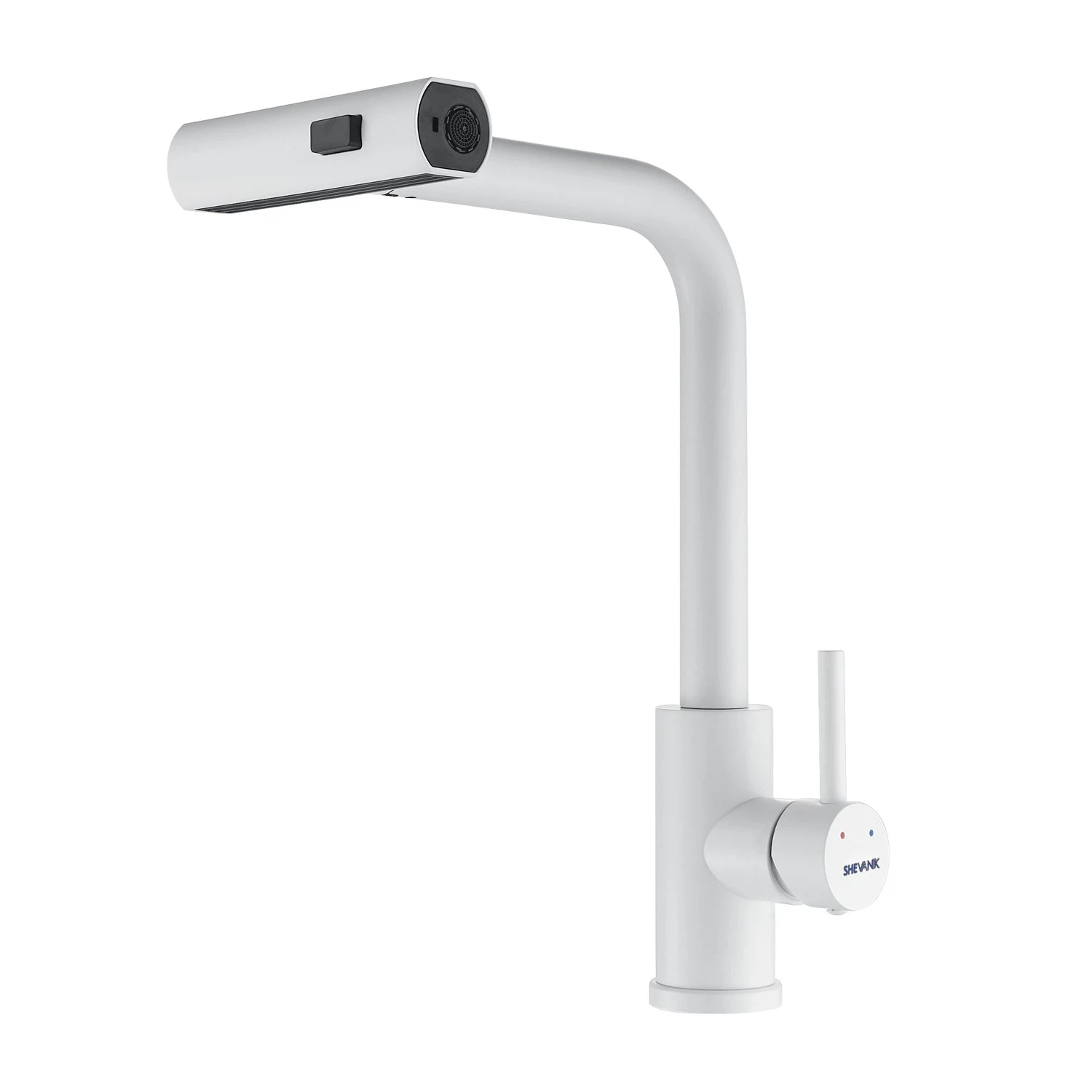 Изображение товара Смеситель S263C для кухни, белый, выдвижной излив