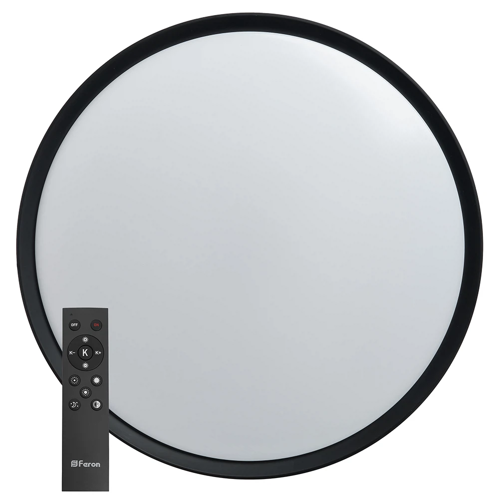 Изображение товара Светодиодный управляемый светильник Feron AL6240 “Simple matte” тарелка 80W 3000К-6500K черный