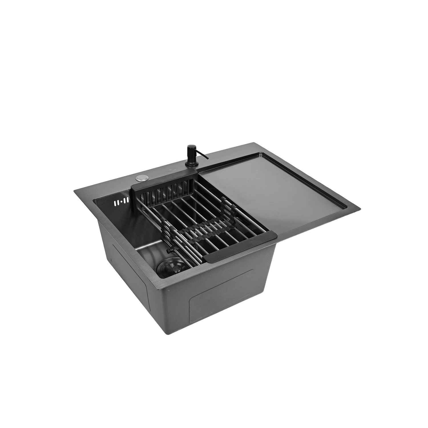 Изображение товара Мойка кухонная WISENT WS36550-R из нержавеющей стали с PVD покрытием