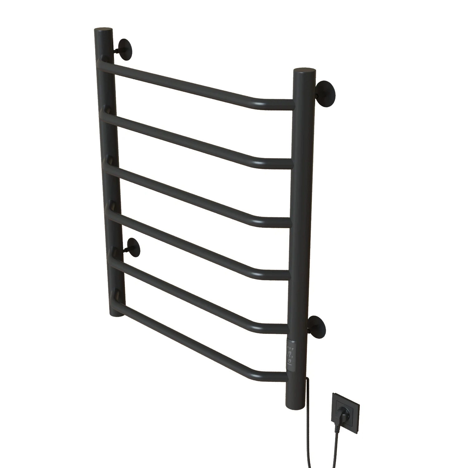 Изображение товара Электрический полотенцесушитель MIXLINE MIRA 80х50 с таймером 253 Вт сталь серый