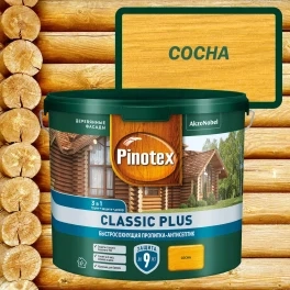 Пропитка декоративная для защиты древесины Pinotex Classic Plus 3 в 1 сосна 2,5 л