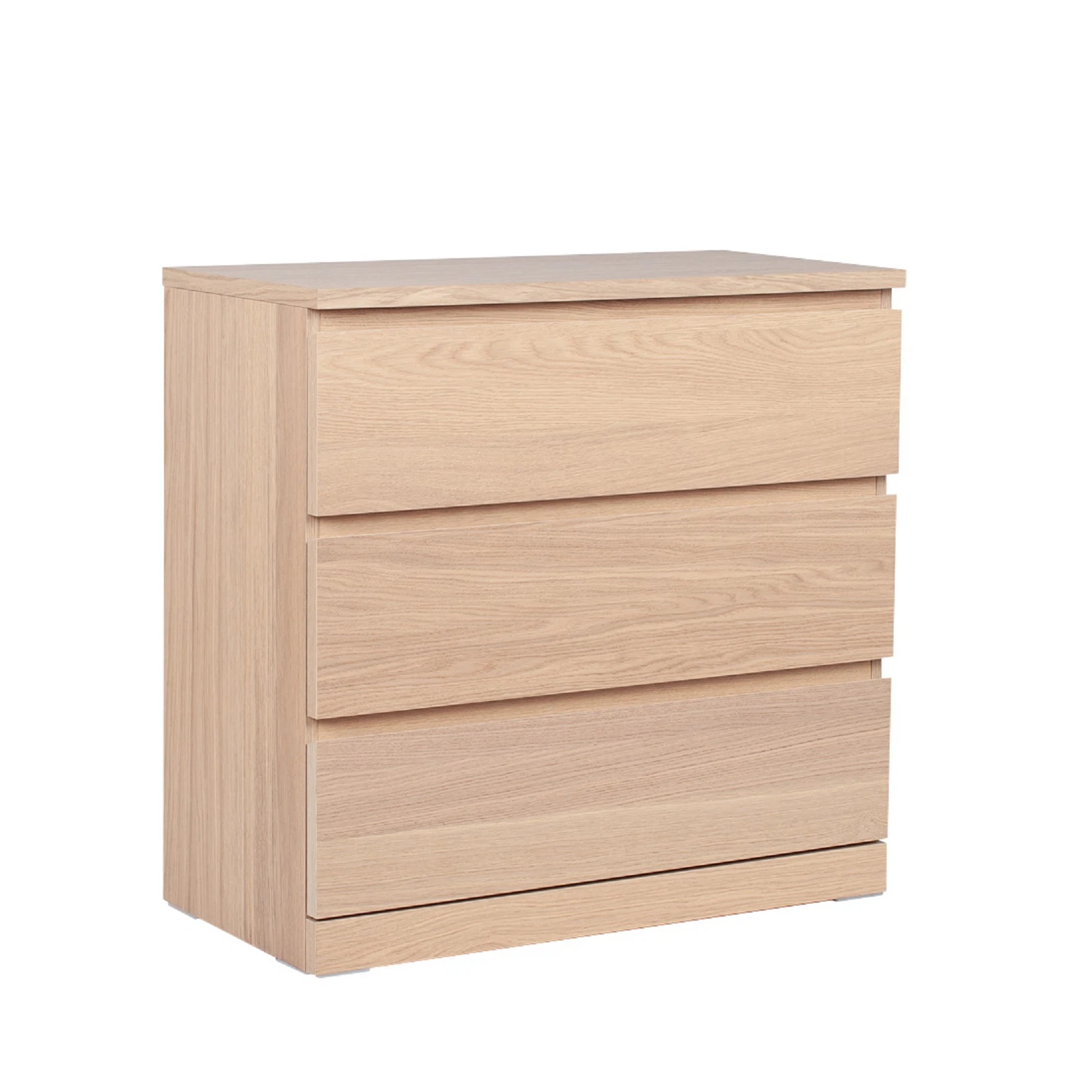 Изображение товара Комод Варма 3 шпон дуб беленый с тремя ящиками стильная мебель