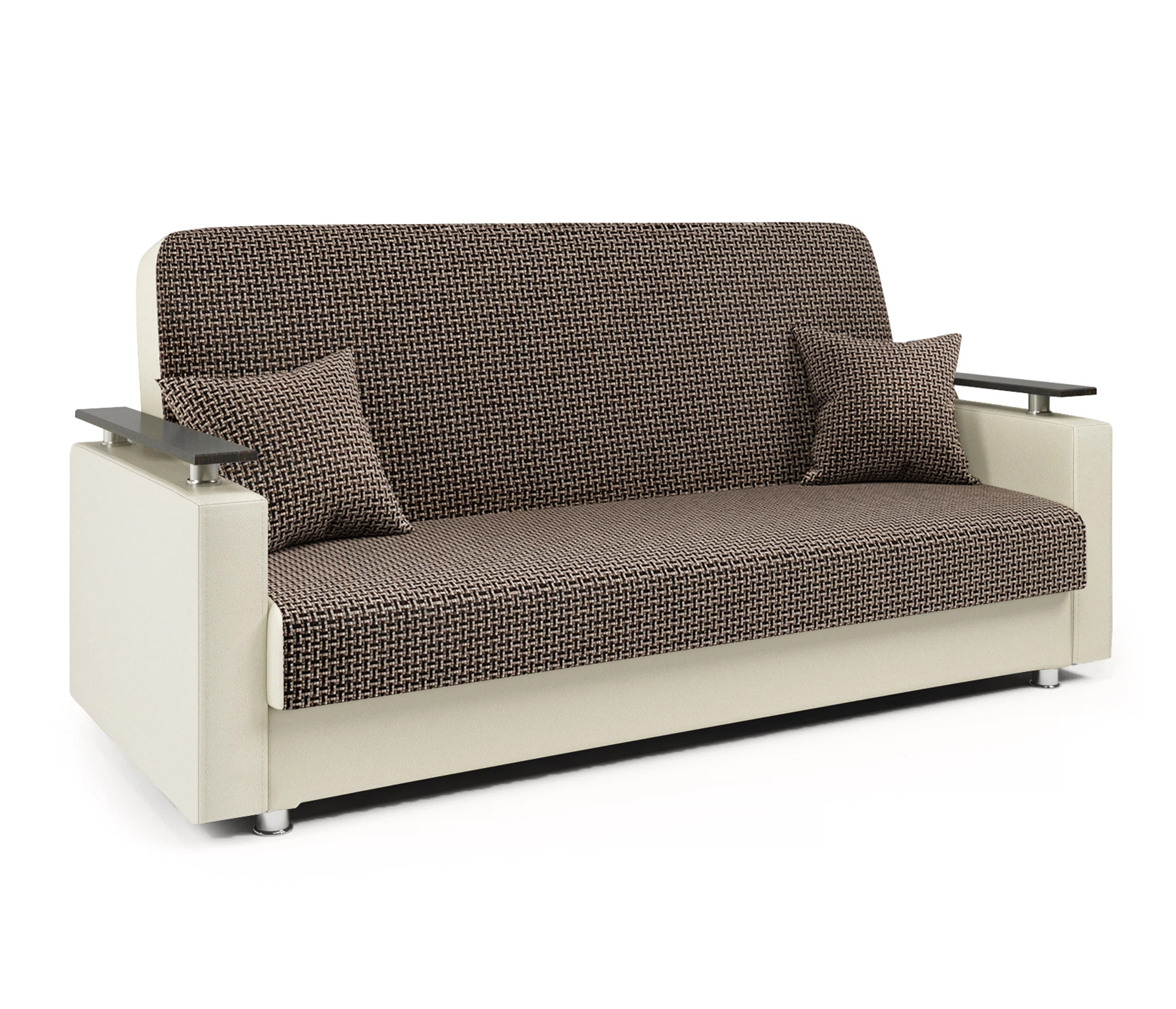 Изображение товара Диван-книжка Мелодия ДП №2 120 Корфу коричневый и экокожа беж