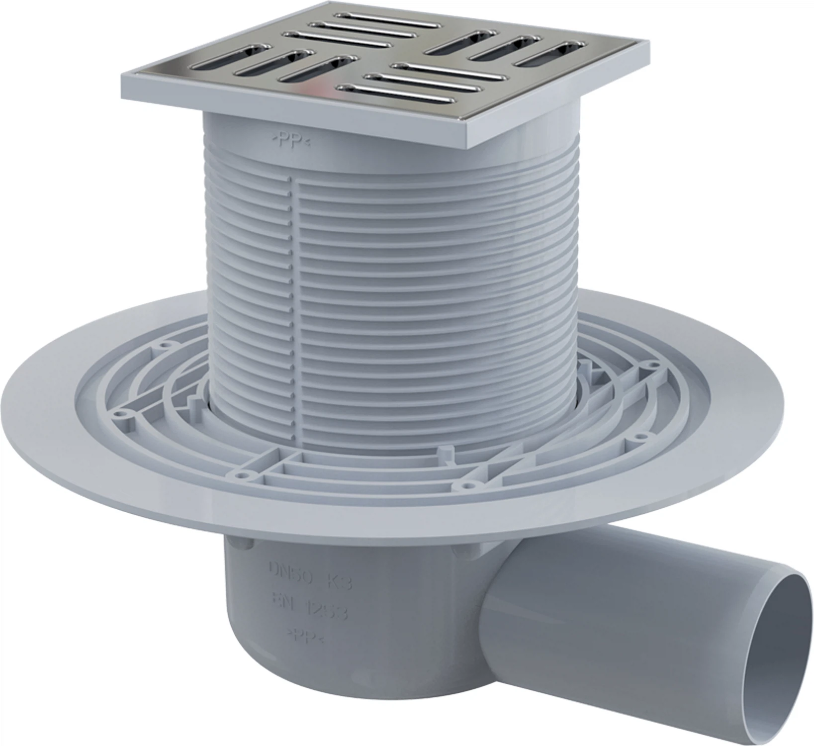 Изображение товара Душевой трап Alcadrain боковой сток из нержавеющей стали с гидрозатвором APV101