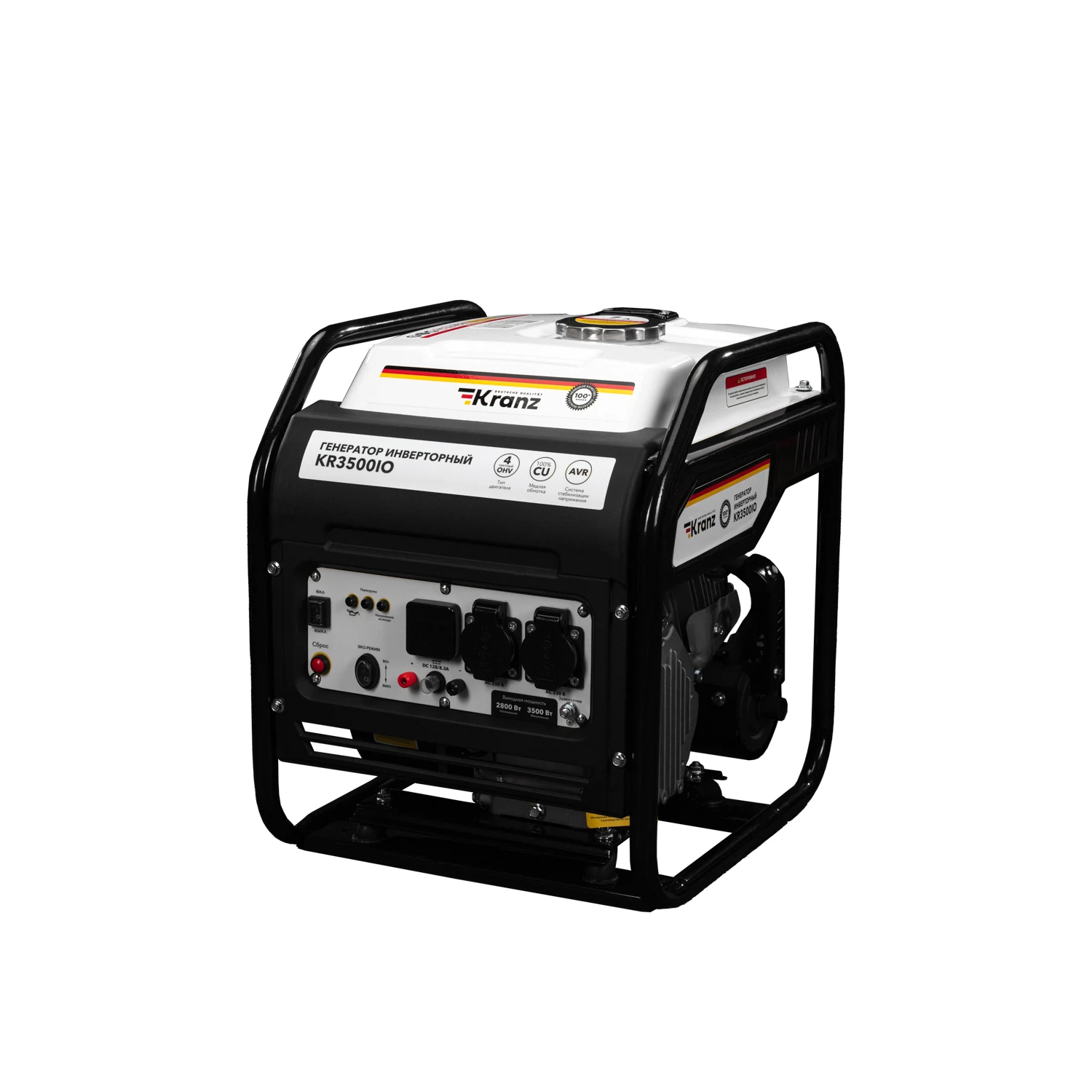Изображение товара Инверторный генератор KR3500IO 3,5 кВт с ручным стартером и дисплеем