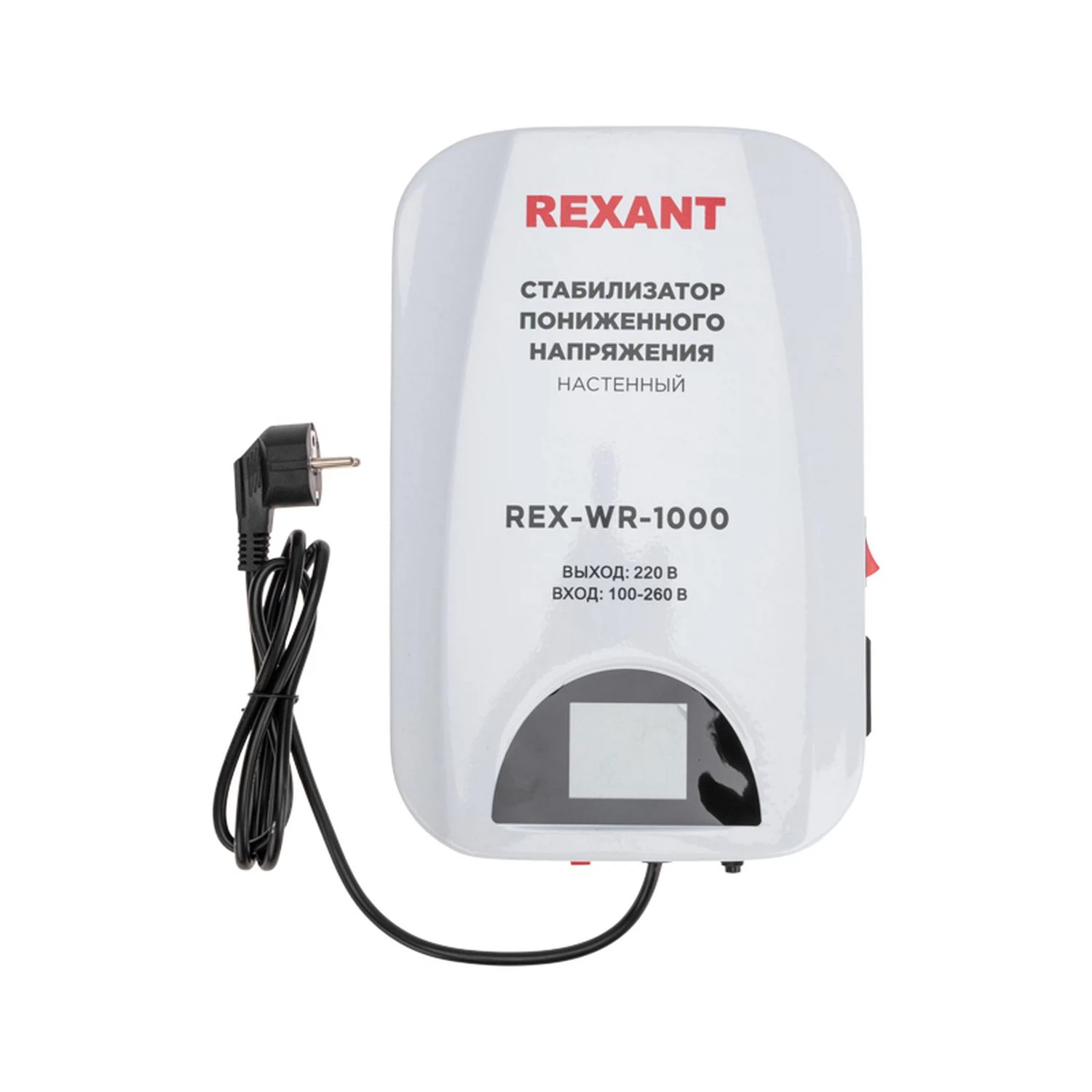 Изображение товара Однофазный стабилизатор напряжения REX-WR-1000, настенный релейный тип