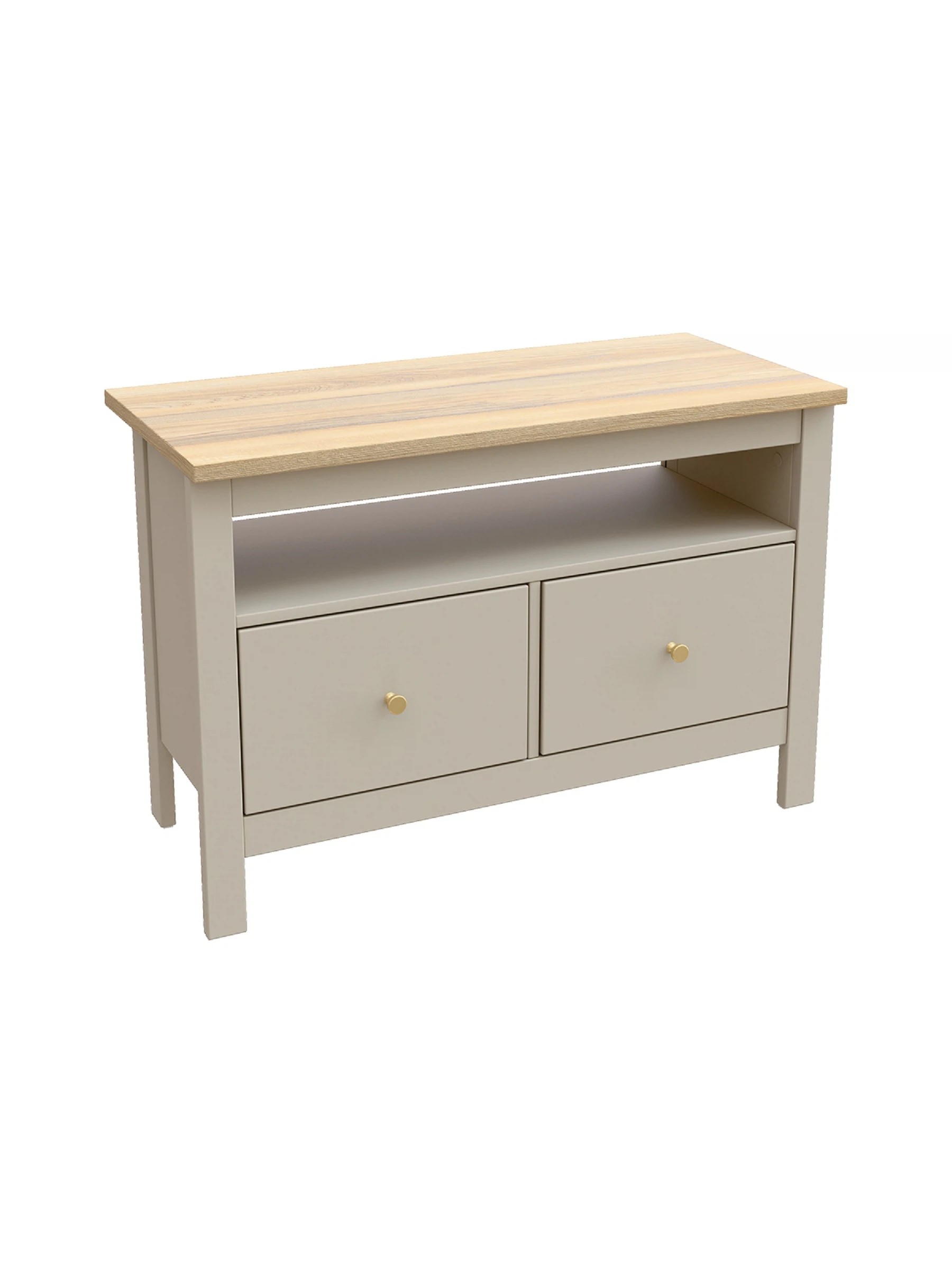 Изображение товара Тумба под ТВ САГА 2 ящика 90х62х41 см бежевый стиль Прованс