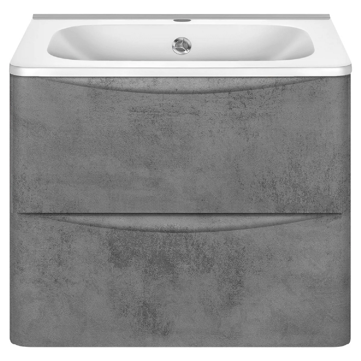 Изображение товара Тумба под раковину Vincea Paola 600 с двумя ящиками soft close Beton