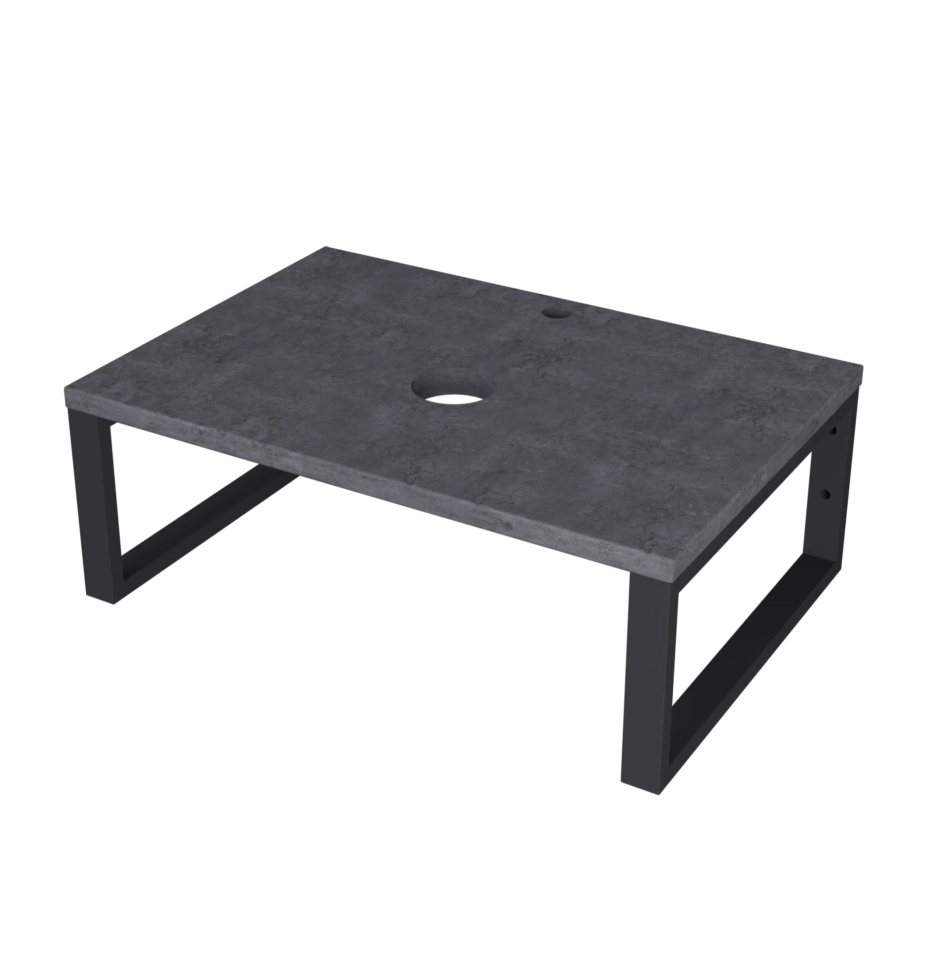 Изображение товара Столешница в ванную GRUNGE LOFT 1Marka 60 см Бетон темно-серый