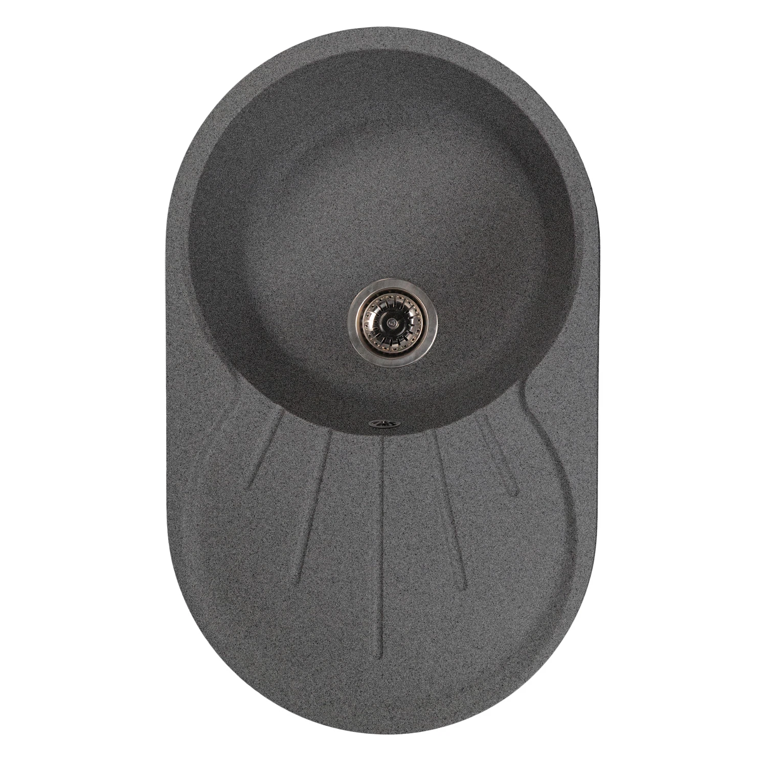 Изображение товара Мойка ML-GMS105 СТАНДАРТ овальная с крылом темно-серая