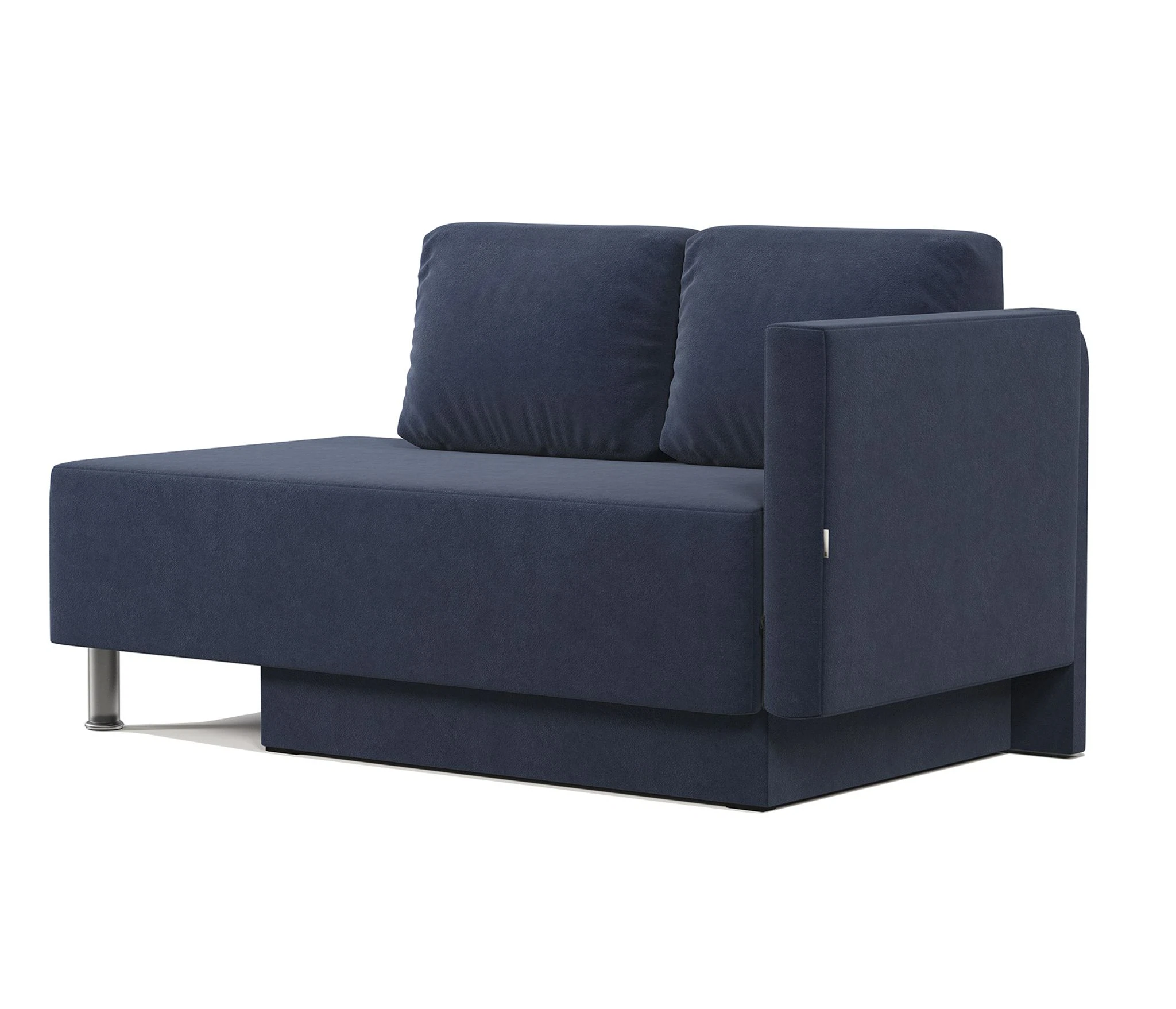 Изображение товара Кушетка Леон правый велюр Ультра Миднайт современная мягкая мебель для гостиной