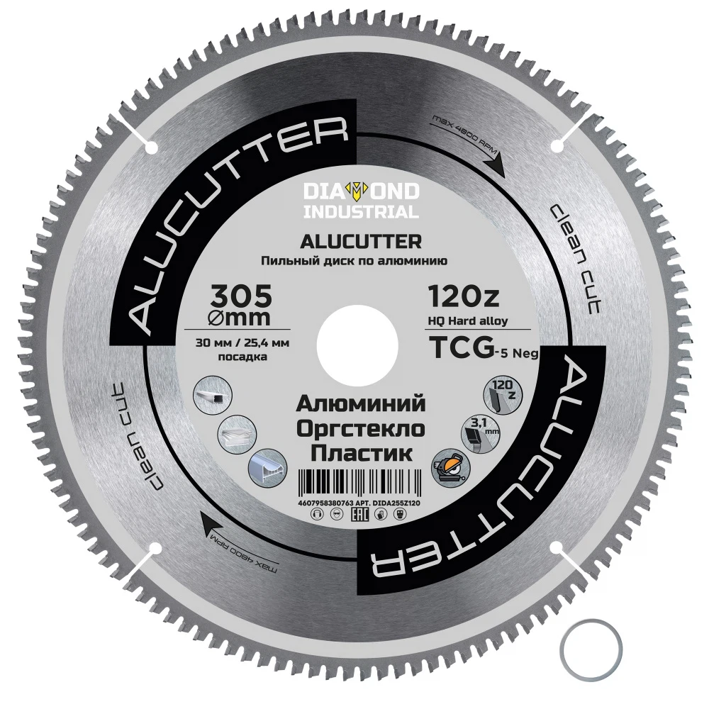 Изображение товара Диск пильный по алюминию 305 мм 120 зубов TCG, AluCutter Diamond Industrial