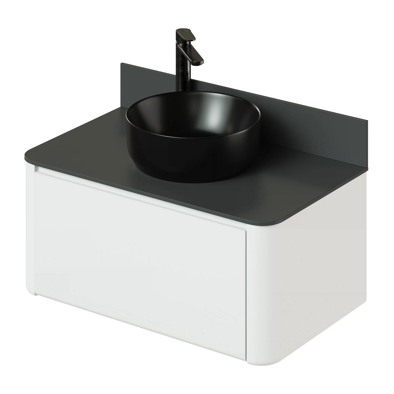 Изображение товара Тумба со столешницей Итана Pronto 80 806х474х360 Эмаль Белый матовый