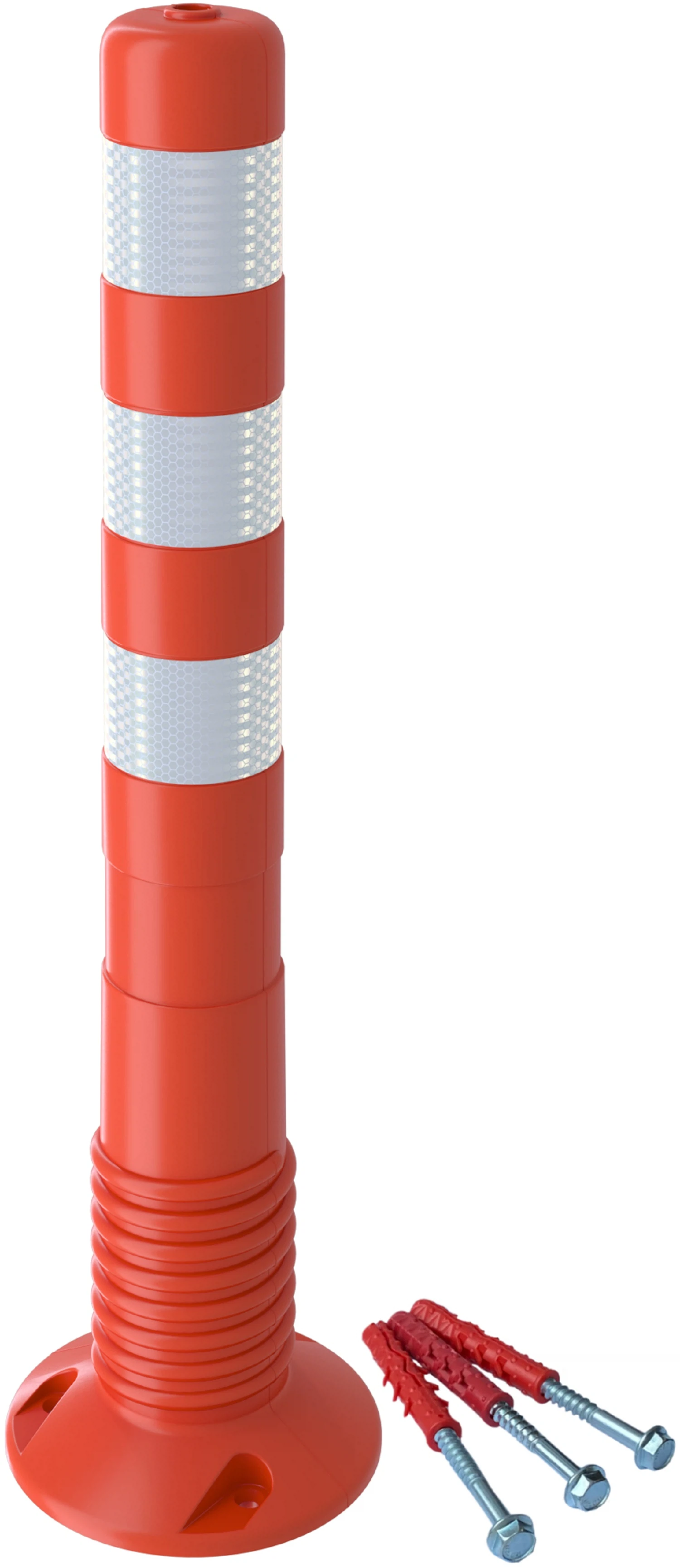 Изображение товара Гибкий парковочный столбик 750 мм с комплектом крепежа оранжевый