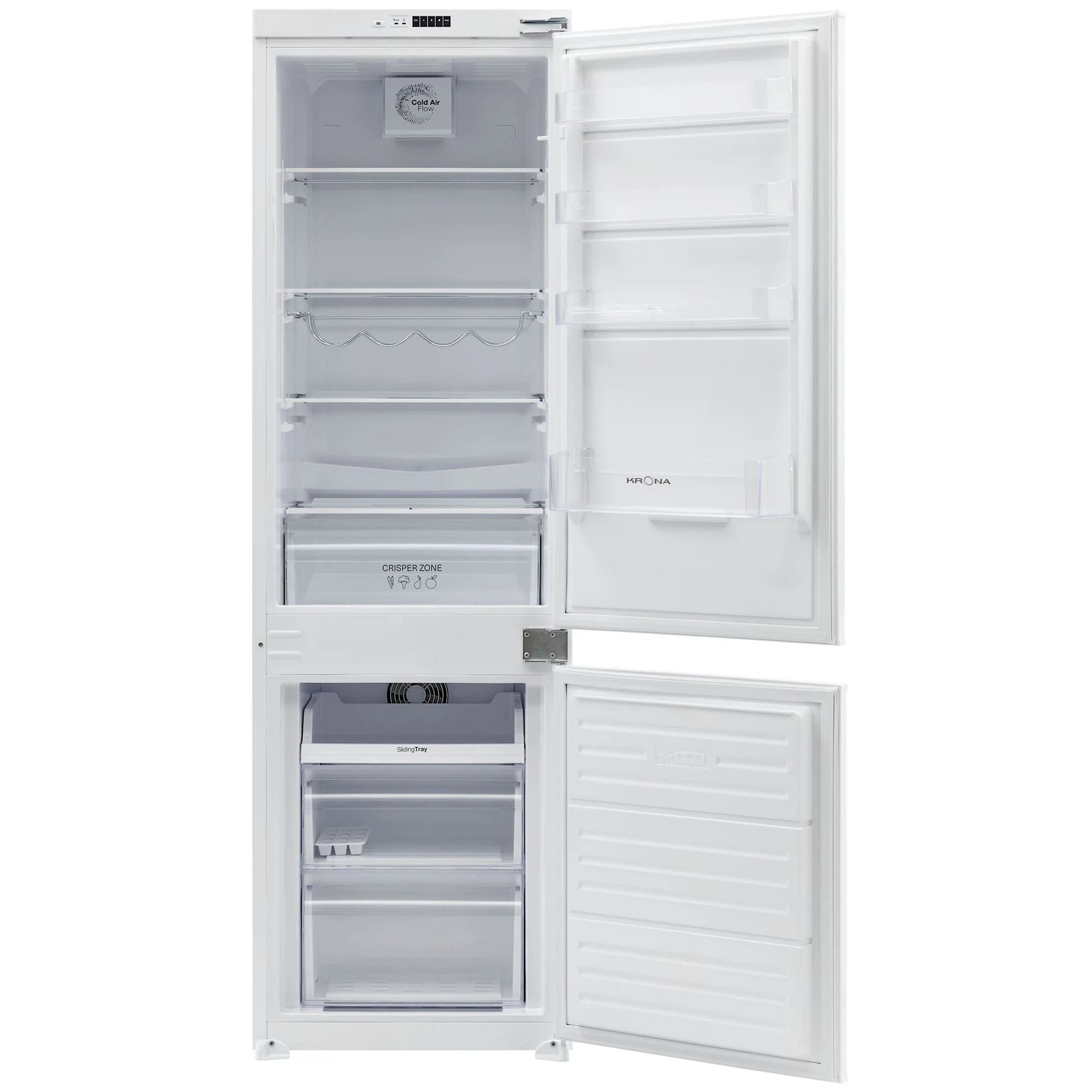 Изображение товара Встраиваемый холодильник-морозильник KRONA BRISTEN FNF 60 см белый с зонами свежести и автоматическ