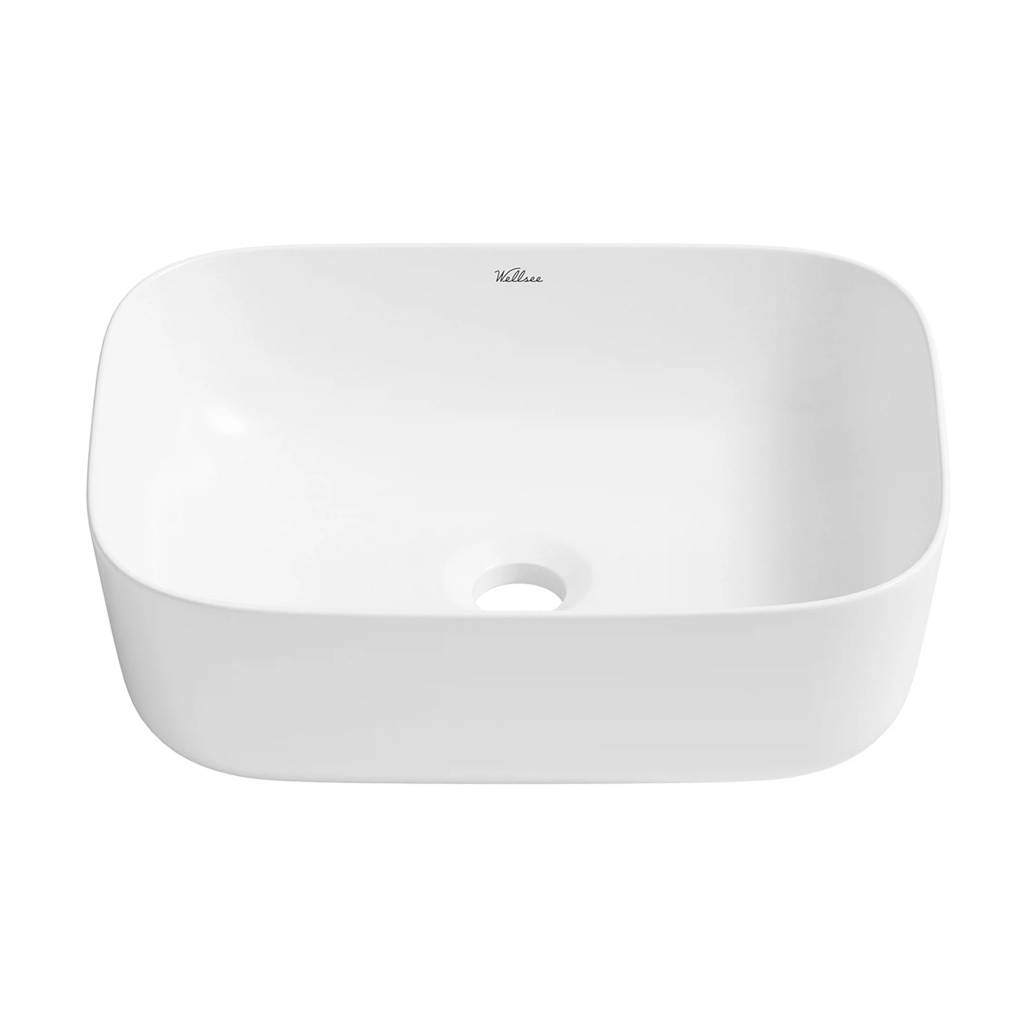 Изображение товара Раковина Wellsee Preen 41x30 см белая накладная для ванной комнаты