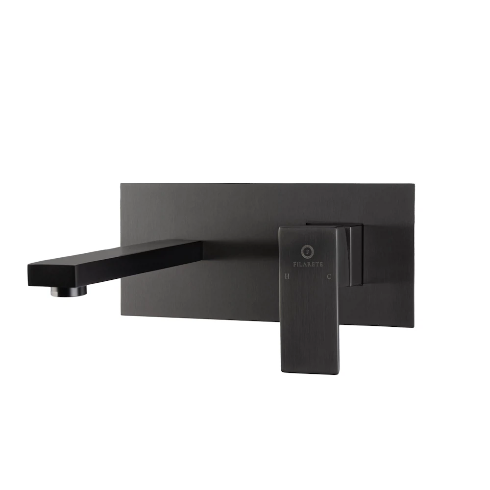 Изображение товара Смеситель FILARETE Fing FL4040BG графит (встраиваемый, рычажный, латунь, 19 см излив)