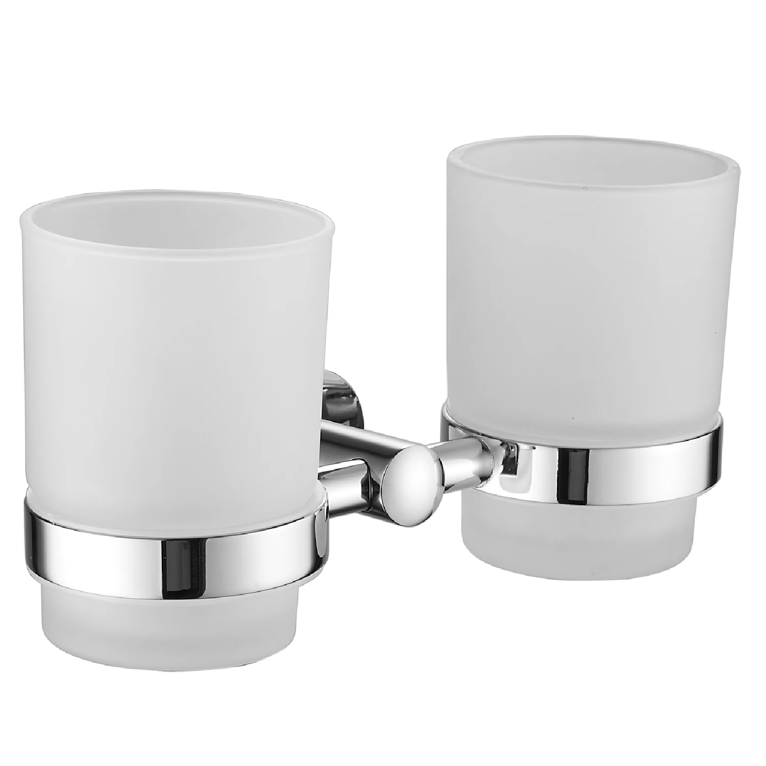 Изображение товара Стакан двойной Shevanik SG5122 - настенный держатель с двумя стаканами, хром